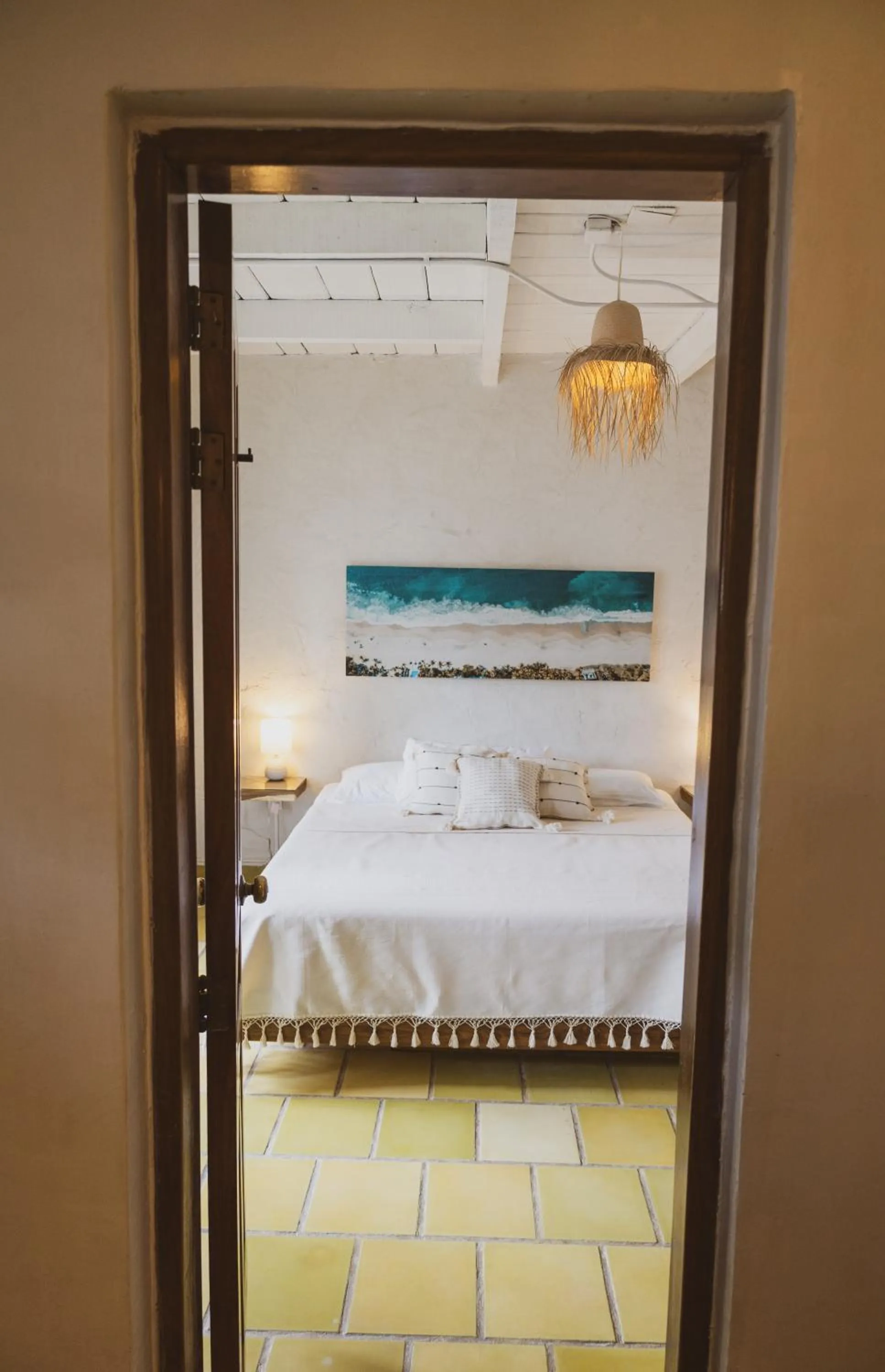 Bed in Sayulita Central Hotel