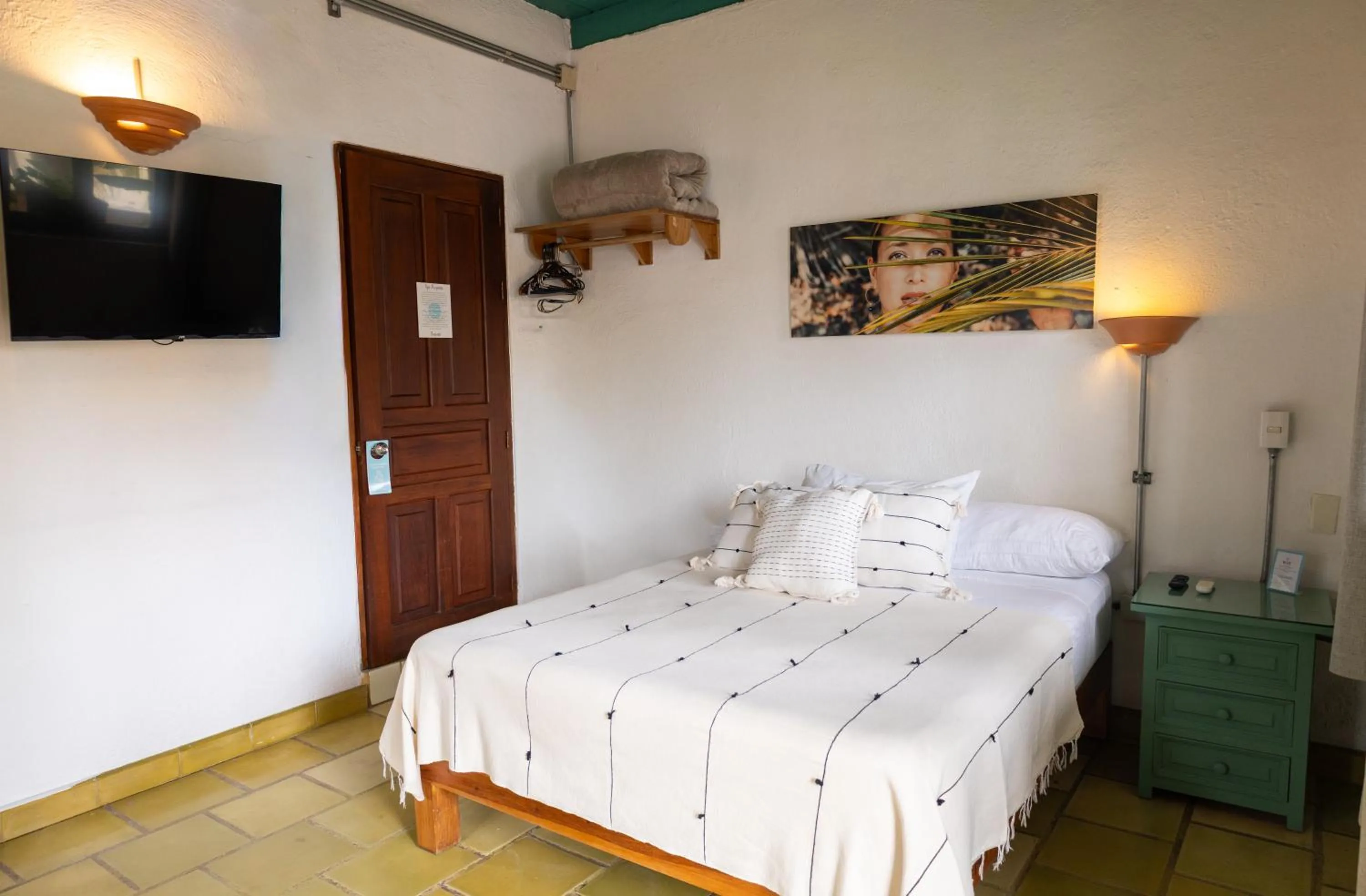 Bed in Sayulita Central Hotel