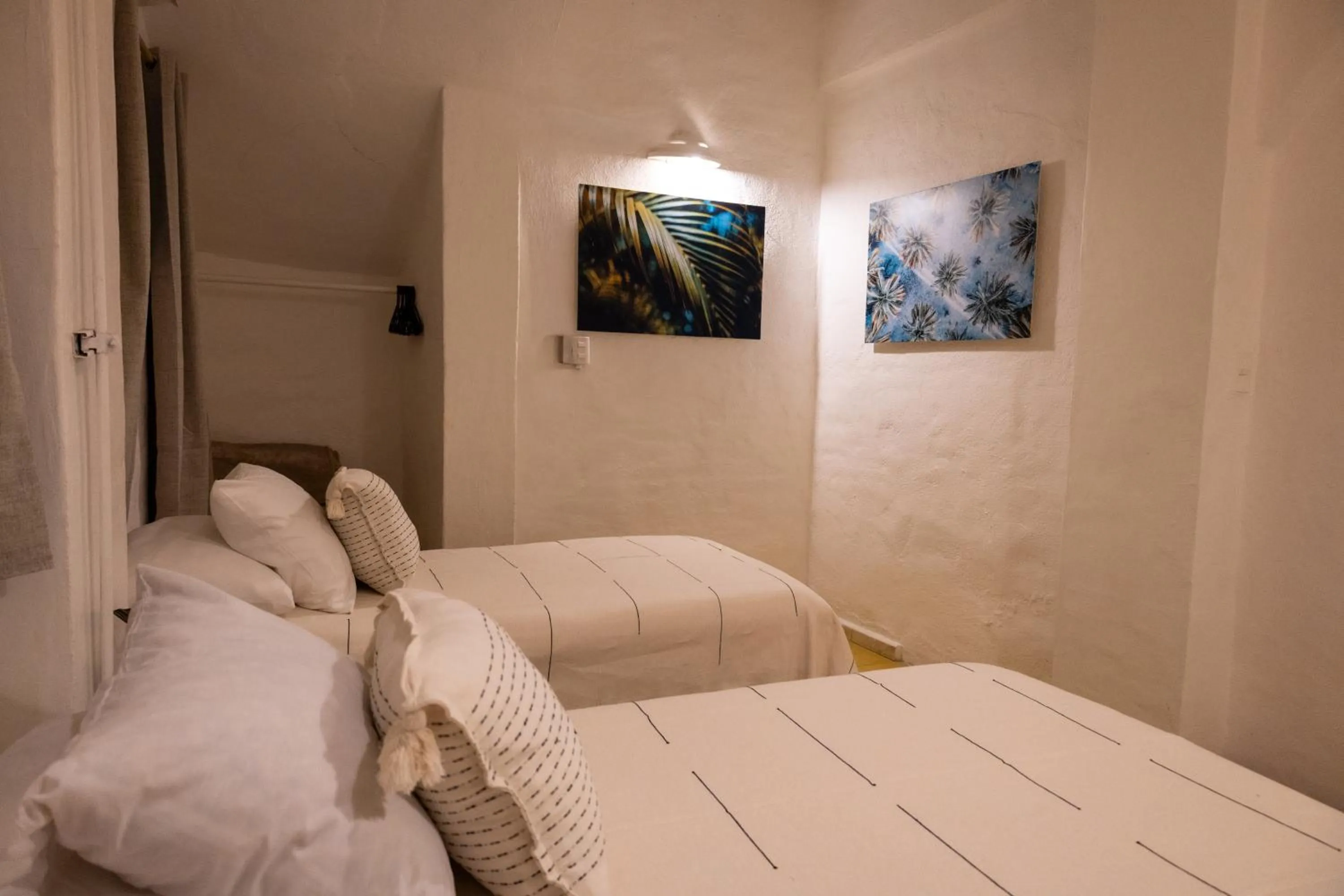 Bed in Sayulita Central Hotel