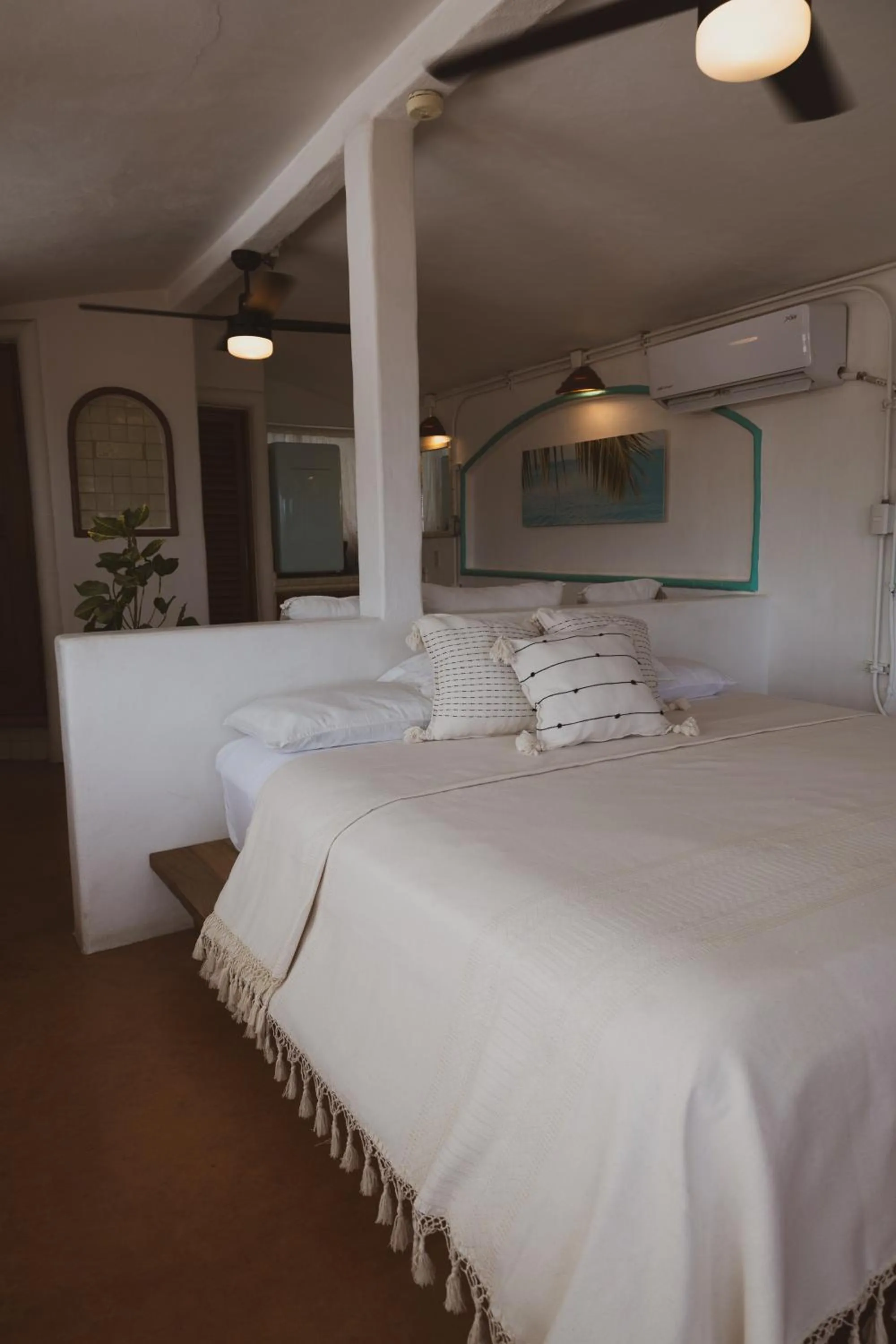 Bed in Sayulita Central Hotel