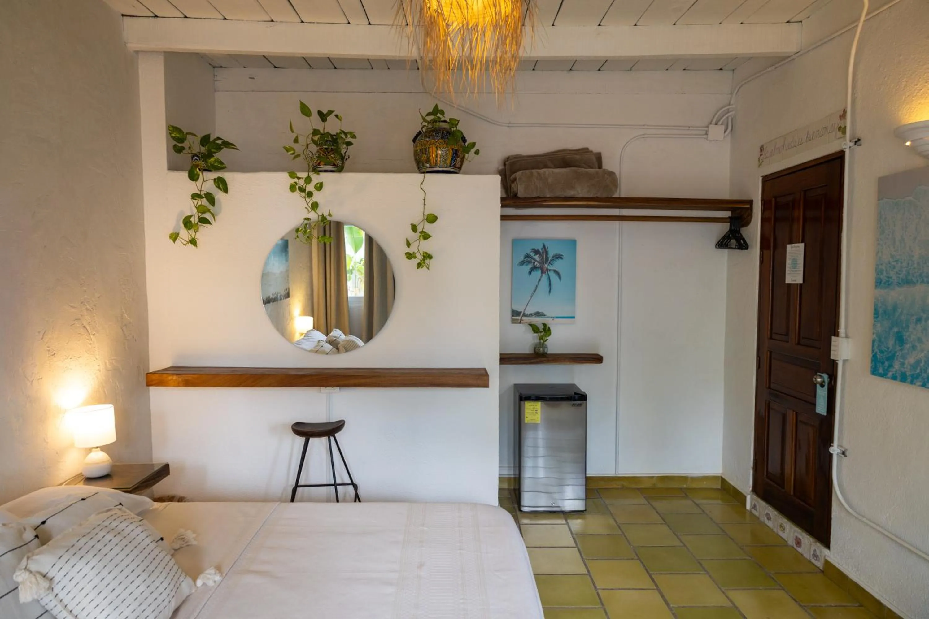 Bed in Sayulita Central Hotel