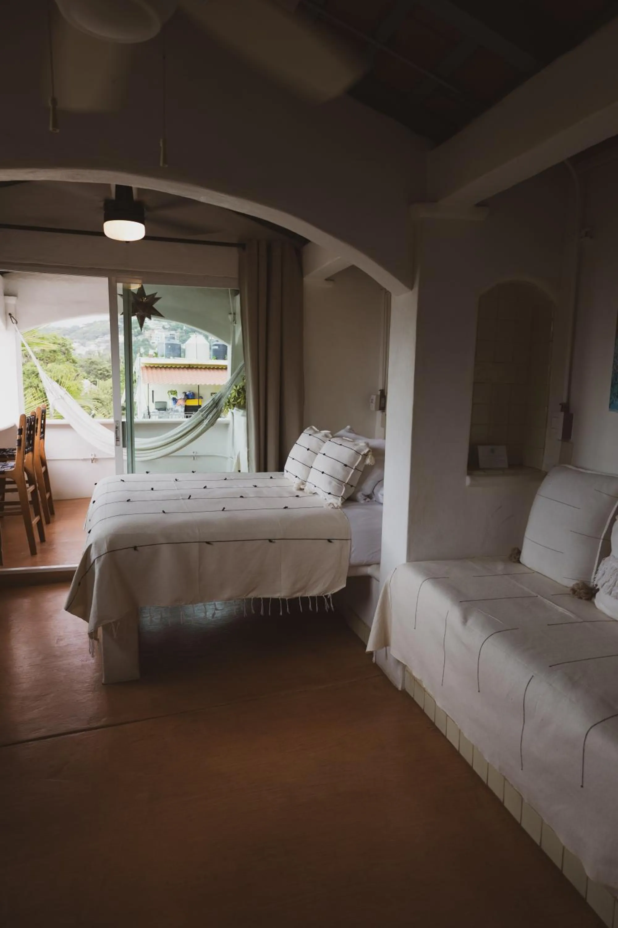 Bed in Sayulita Central Hotel