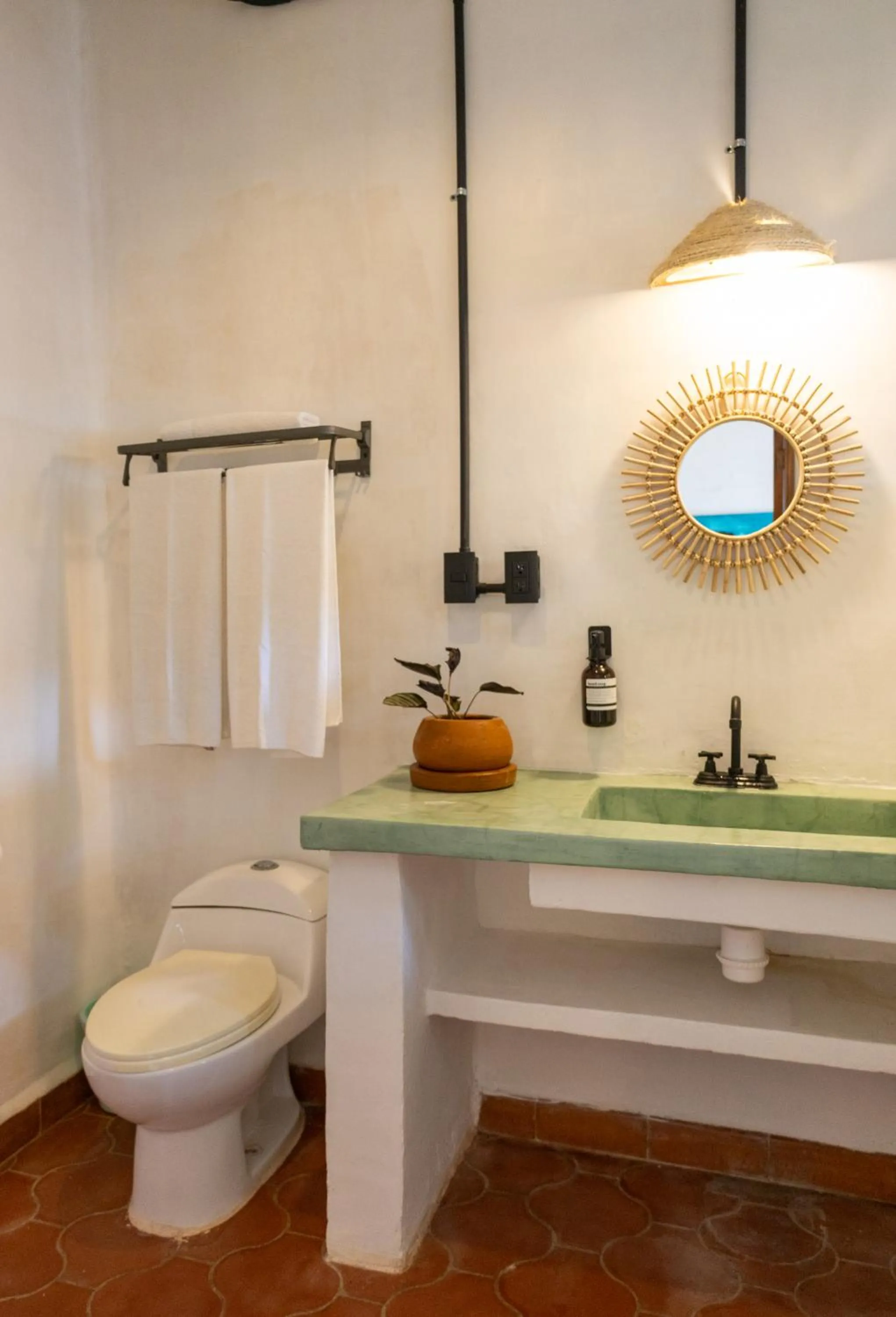 Bathroom in Sayulita Central Hotel