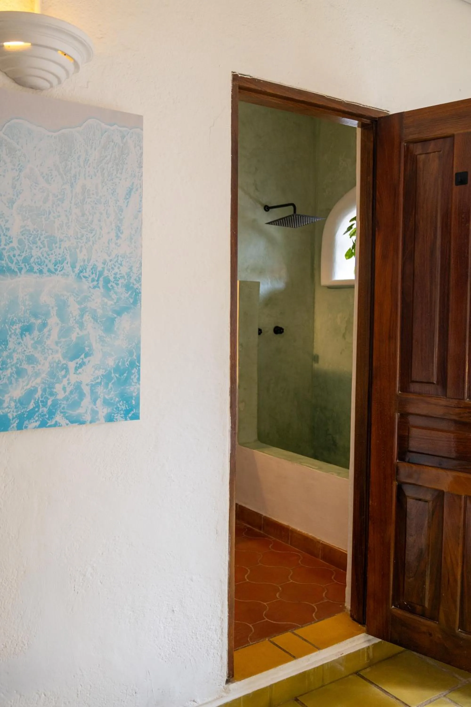 Shower in Sayulita Central Hotel