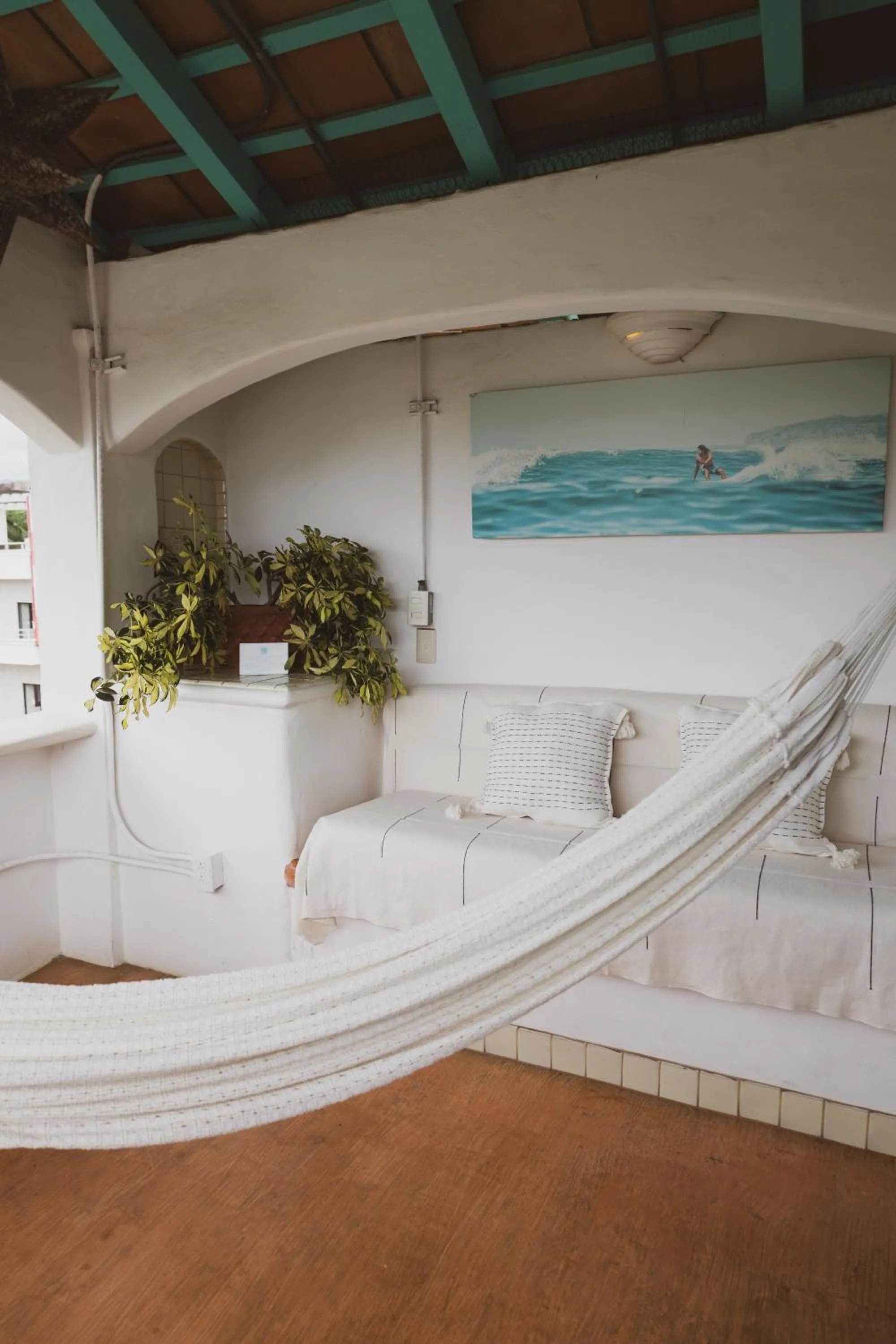 Living room in Sayulita Central Hotel