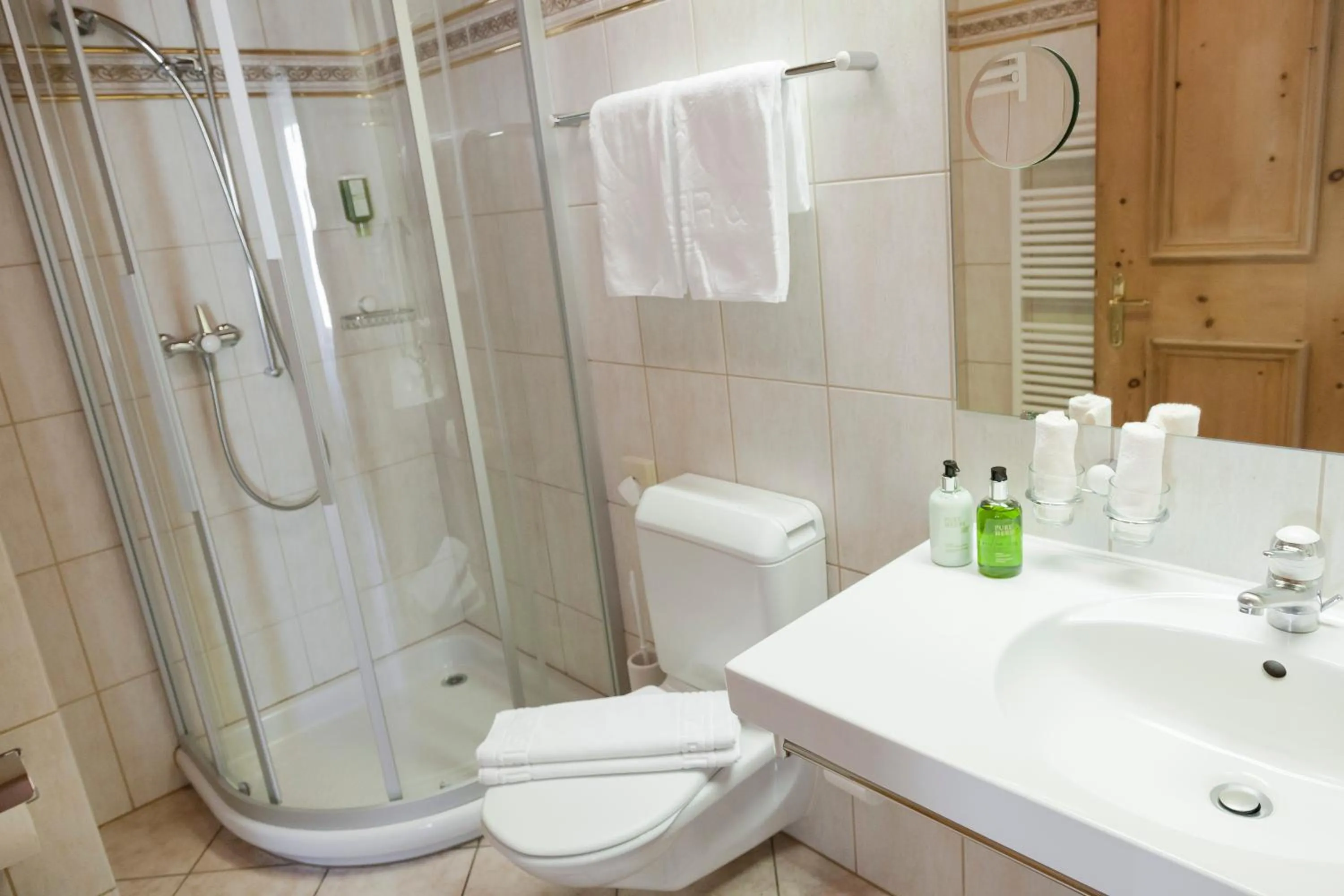 Shower in Hotel Baer & Post Zernez