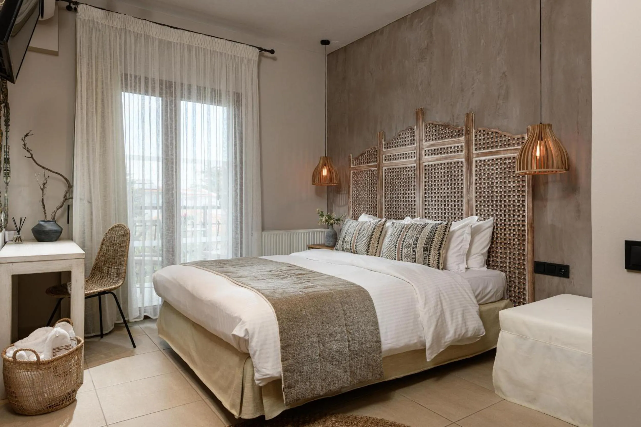 Bed in Nikoleta Luxury Villa
