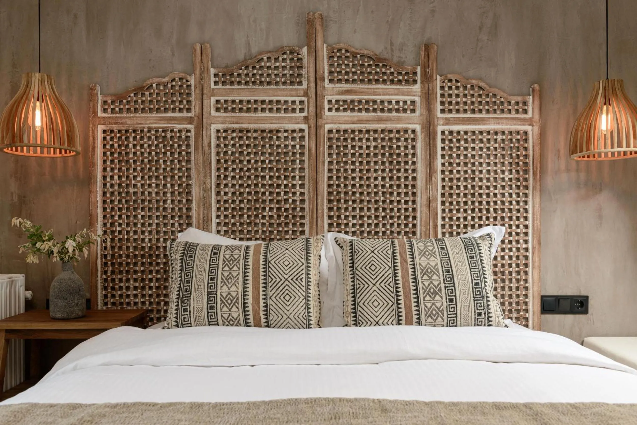 Bed in Nikoleta Luxury Villa