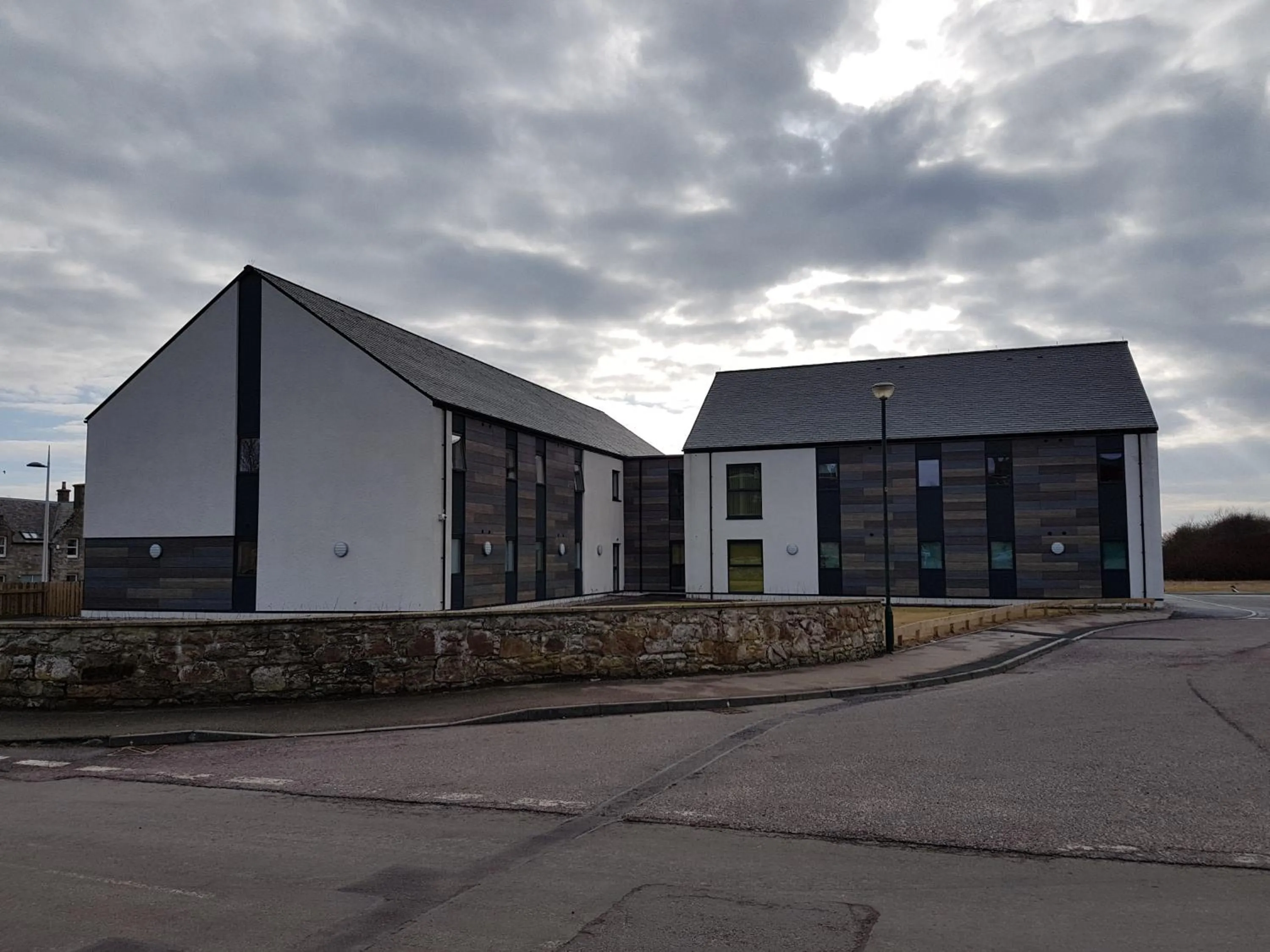 Property building in UHI Dornoch- Campus Accommodation