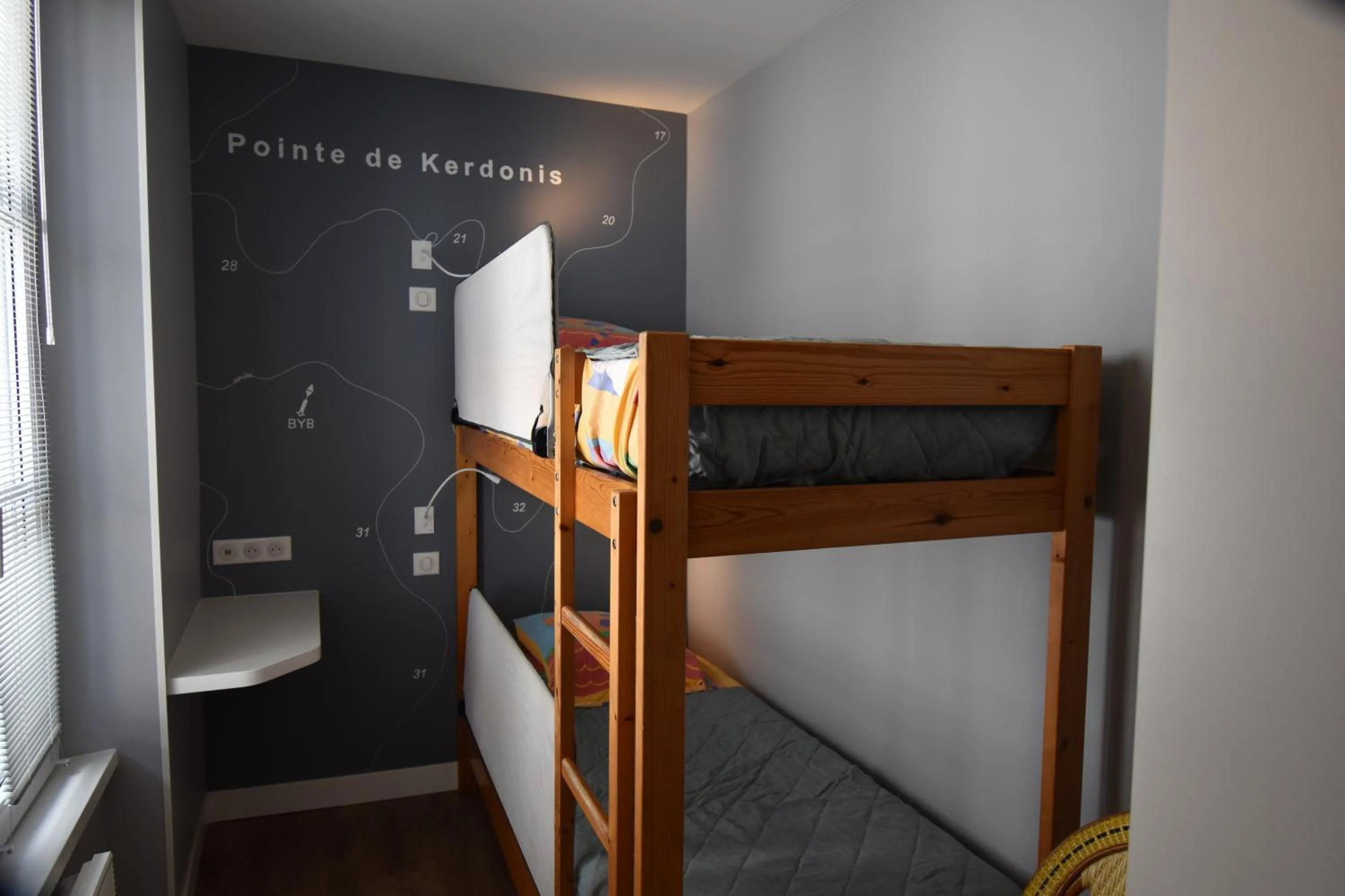 Bed in Hotel Atlantique