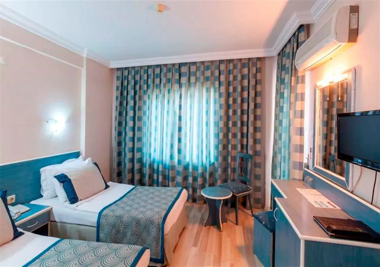Photo of the whole room, Bed in Galaxy Beach Hotel Alanya Photo of the whole room, Bed in Galaxy Beach Hotel Alanya