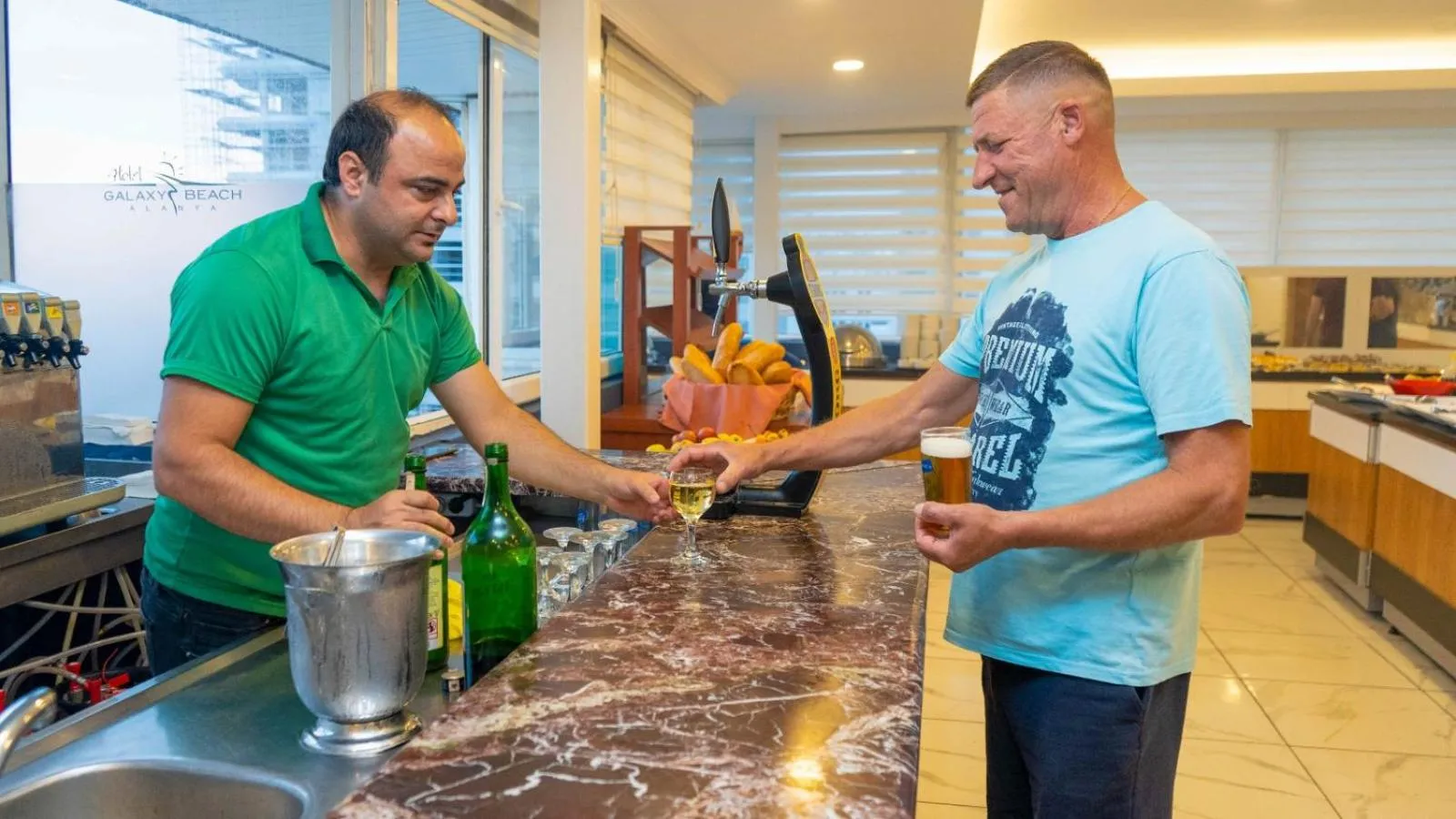 Alcoholic drinks in Galaxy Beach Hotel Alanya