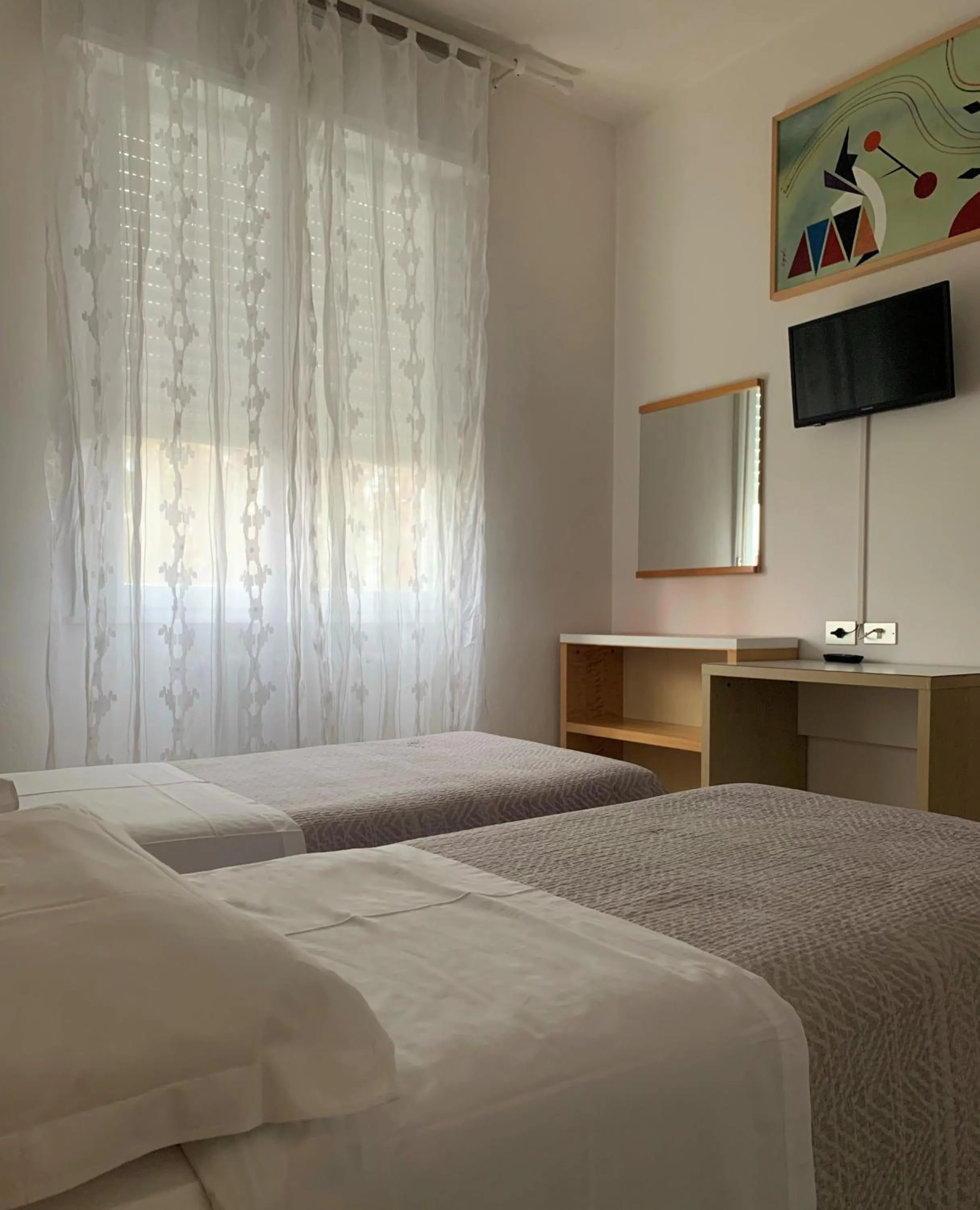 Bedroom, Bed in Albergo Moderno