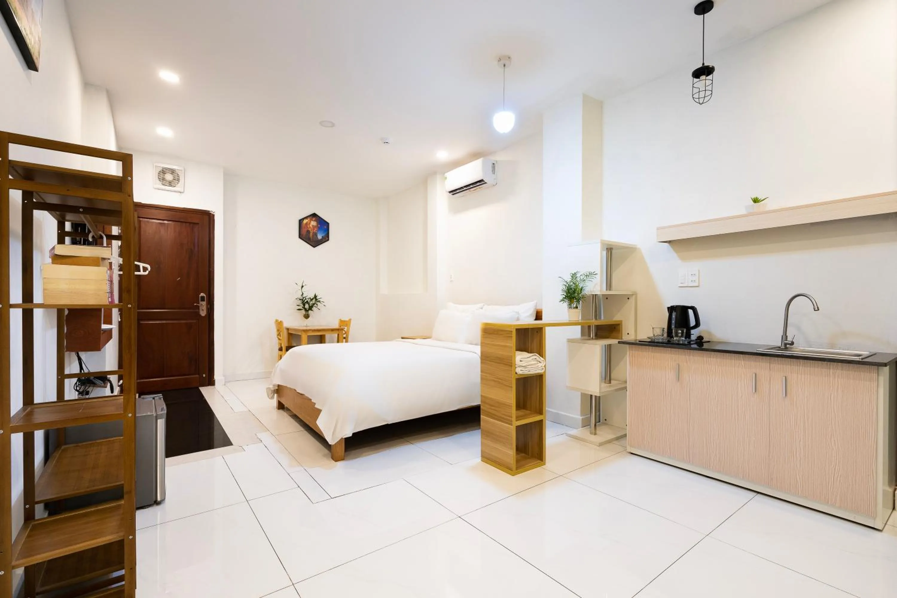 Photo of the whole room, Bed in Gemini Saigon CENTER - New & Quiet near Bui Vien Walking Street