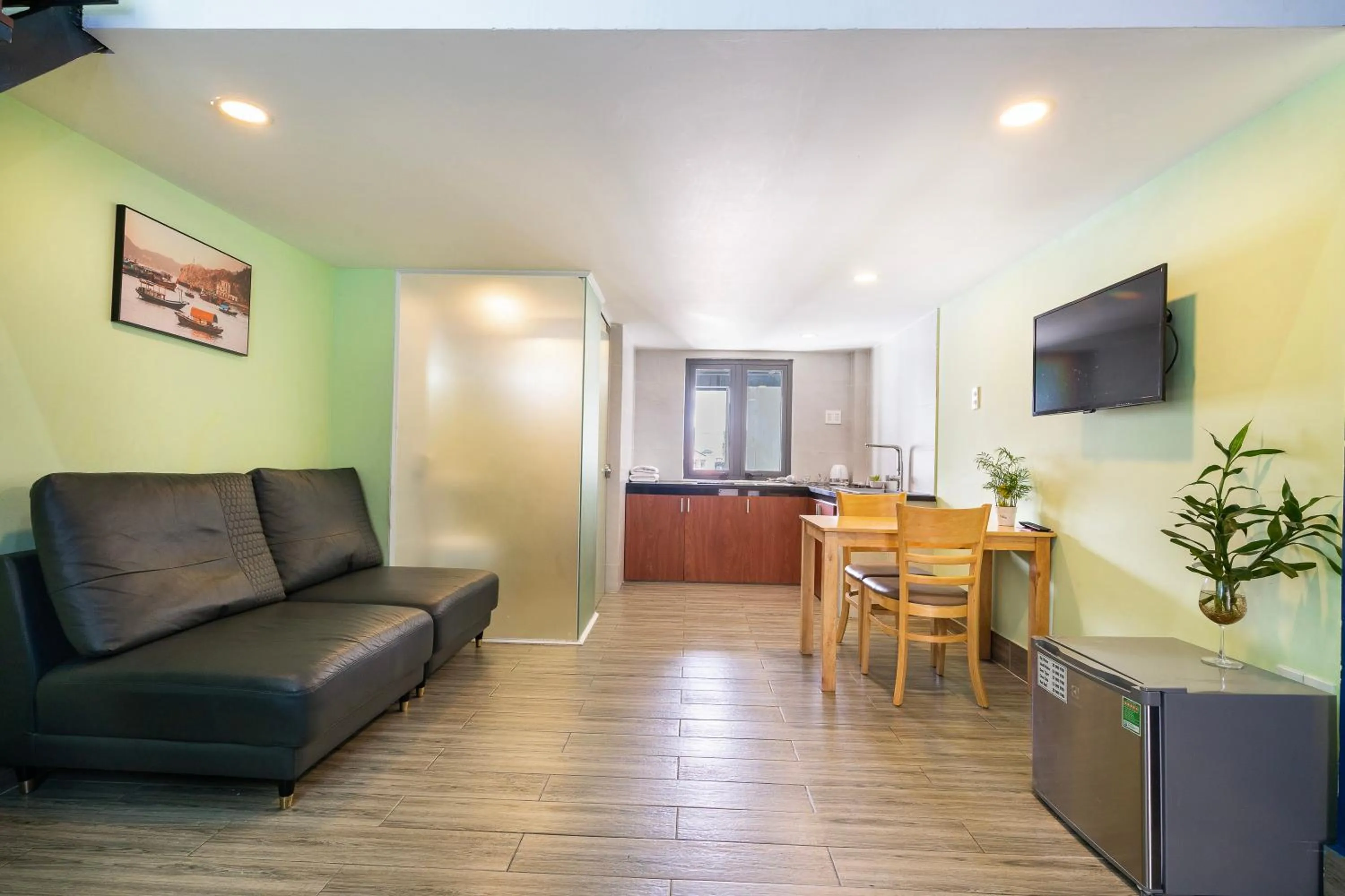 Seating area in Gemini Saigon CENTER - New & Quiet near Bui Vien Walking Street