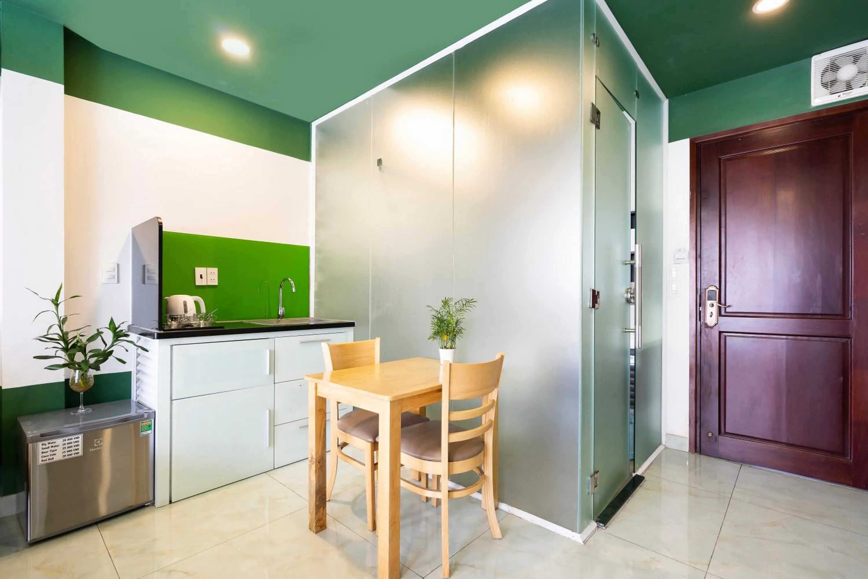 Dining area in Gemini Saigon CENTER - New & Quiet near Bui Vien Walking Street