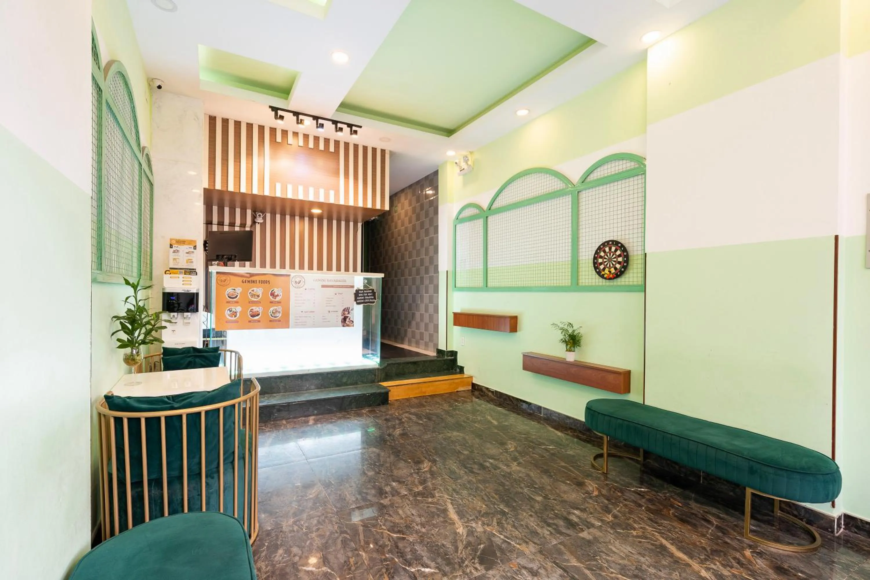 Seating area in Gemini Saigon CENTER - New & Quiet near Bui Vien Walking Street