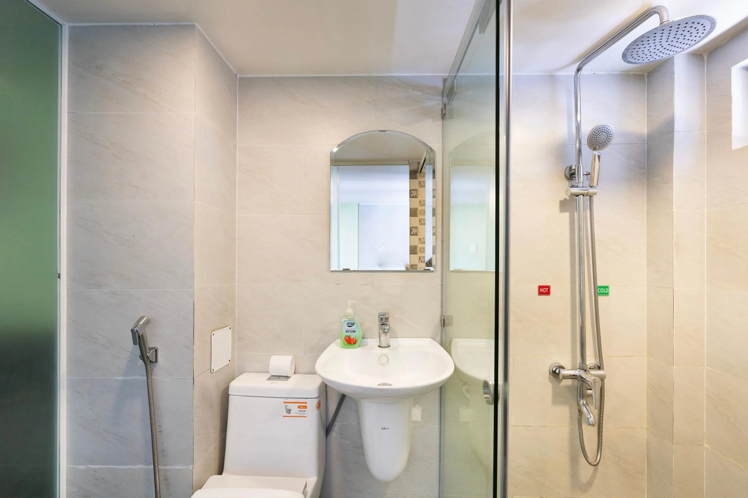 Toilet in Gemini Saigon CENTER - New & Quiet near Bui Vien Walking Street