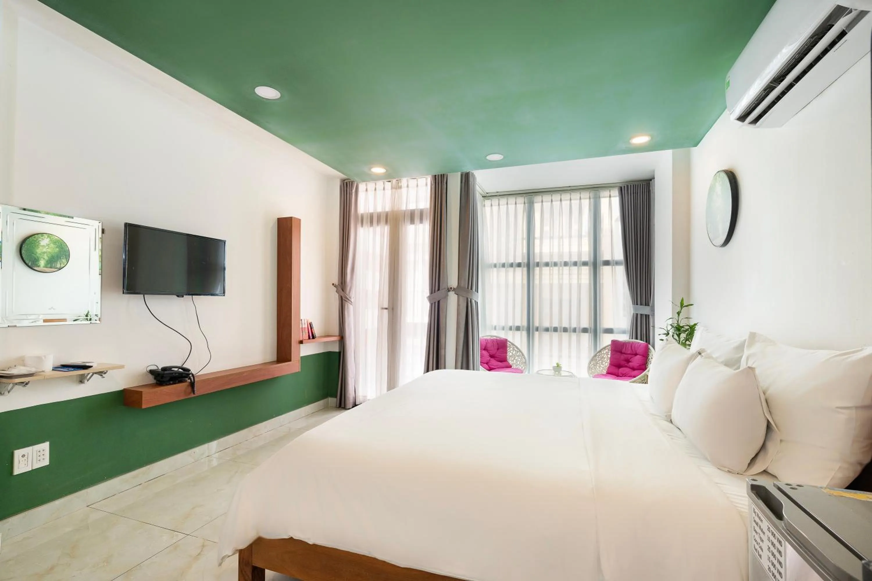 Bedroom, Bed in Gemini Saigon CENTER - New & Quiet near Bui Vien Walking Street