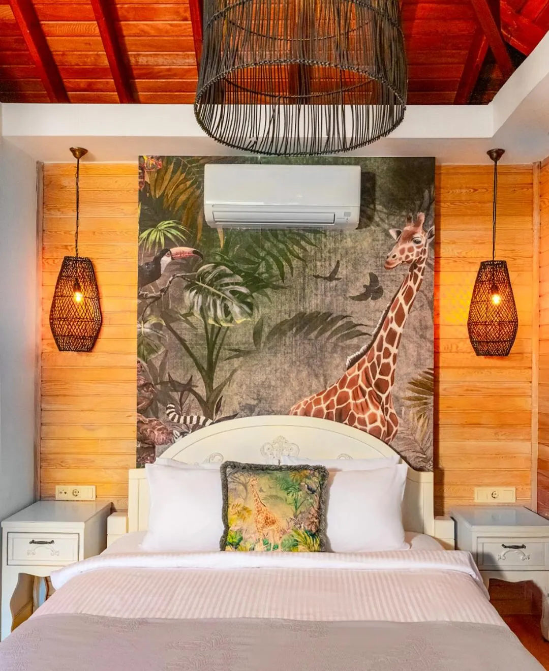 Bedroom, Bed in Villa Lukka