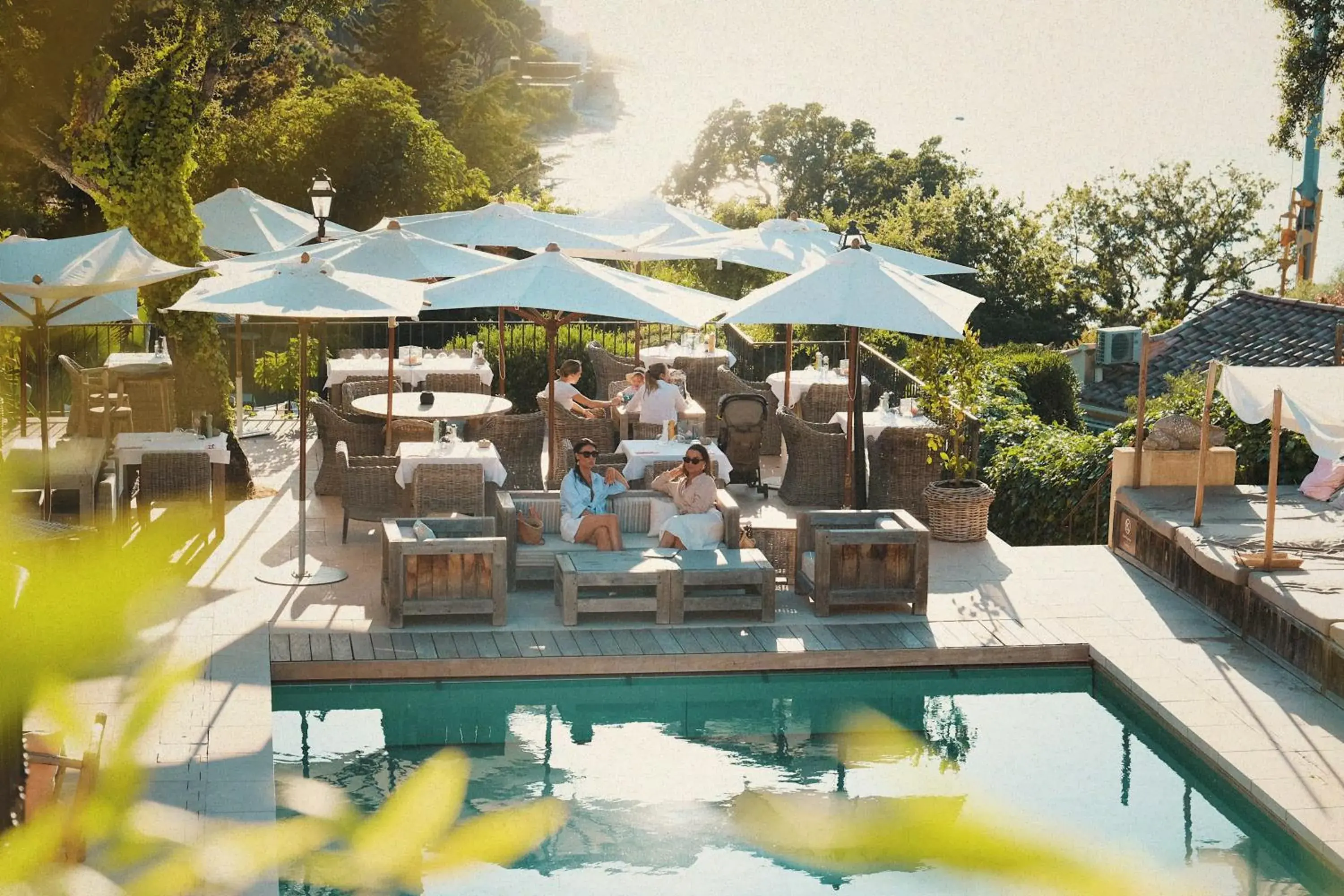 Patio in La Bastide d'Antoine Patio in La Bastide d'Antoine