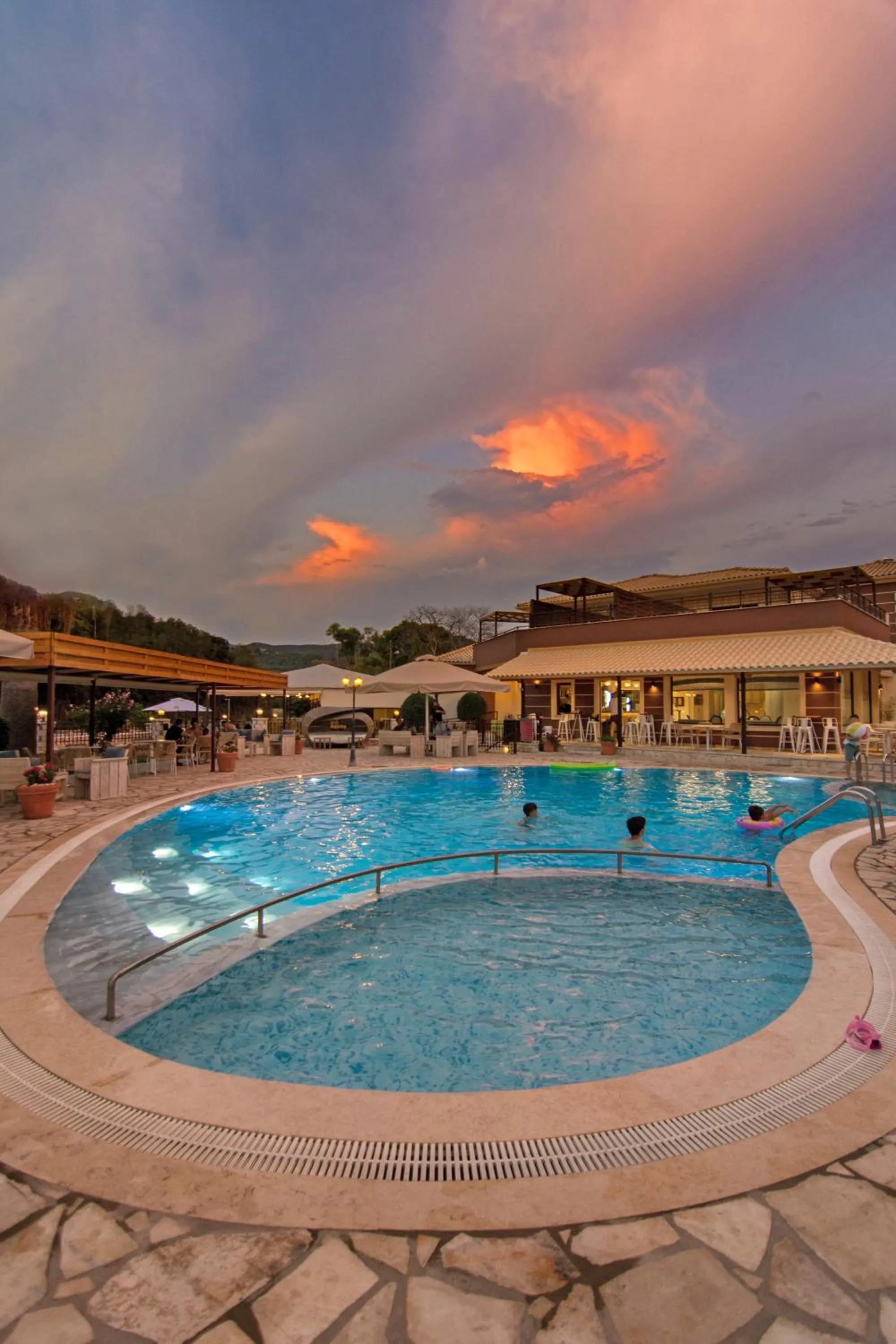 Pool view in Riviera Perdika Hotel