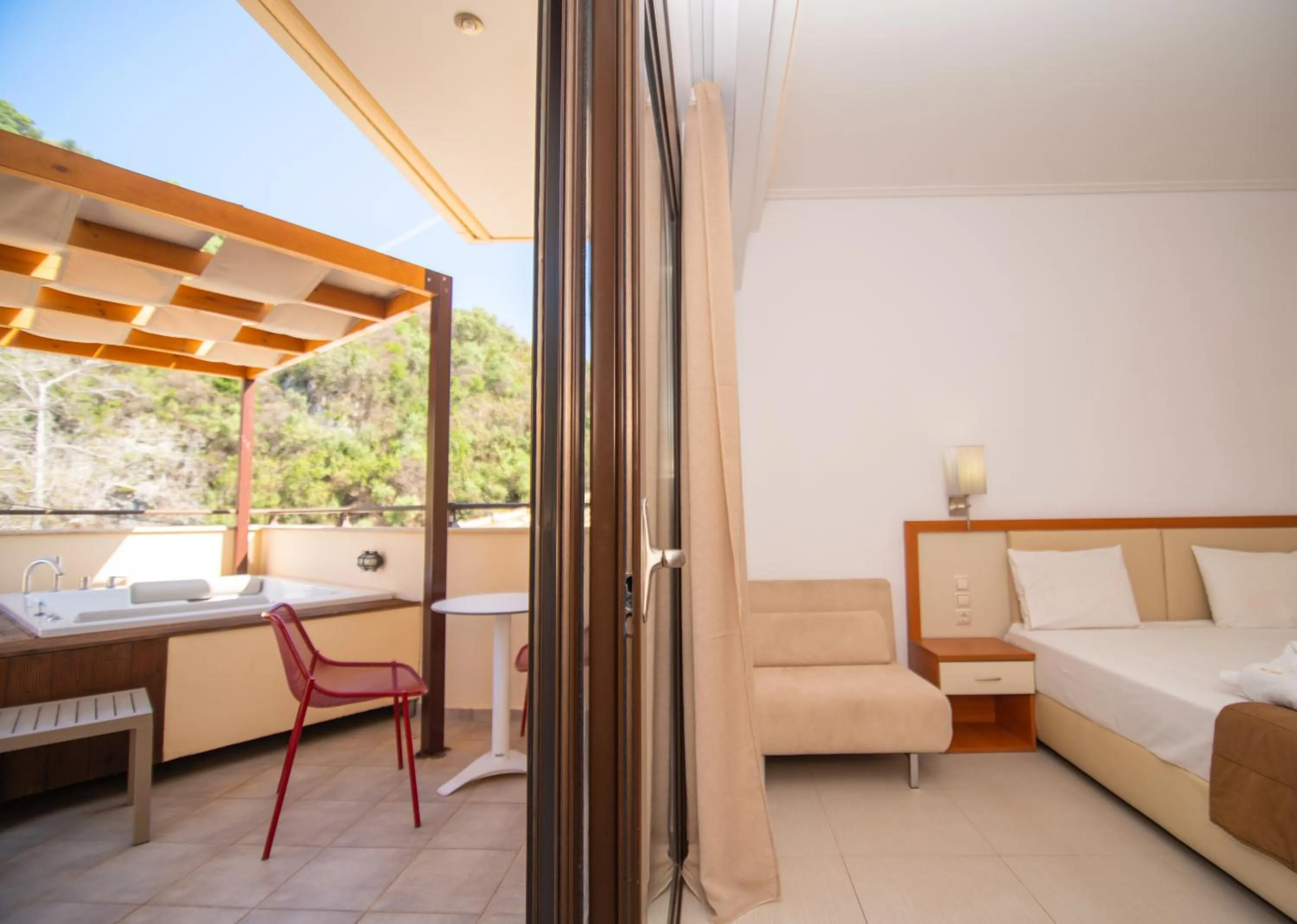 Bed in Riviera Perdika Hotel