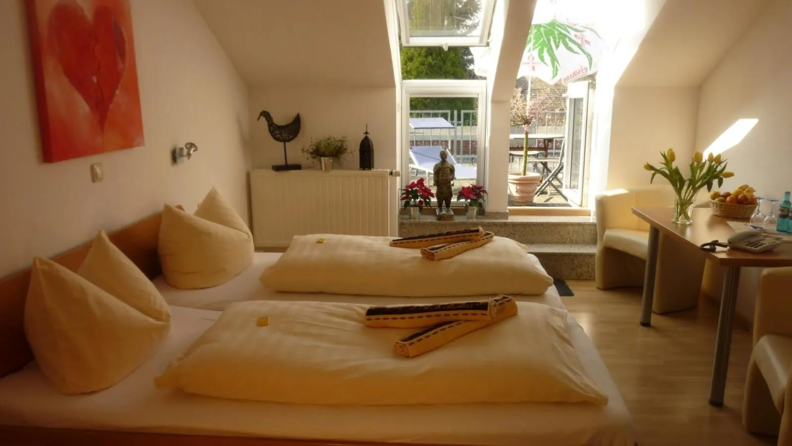 Bed in Hotel-Restaurant Haus Berger
