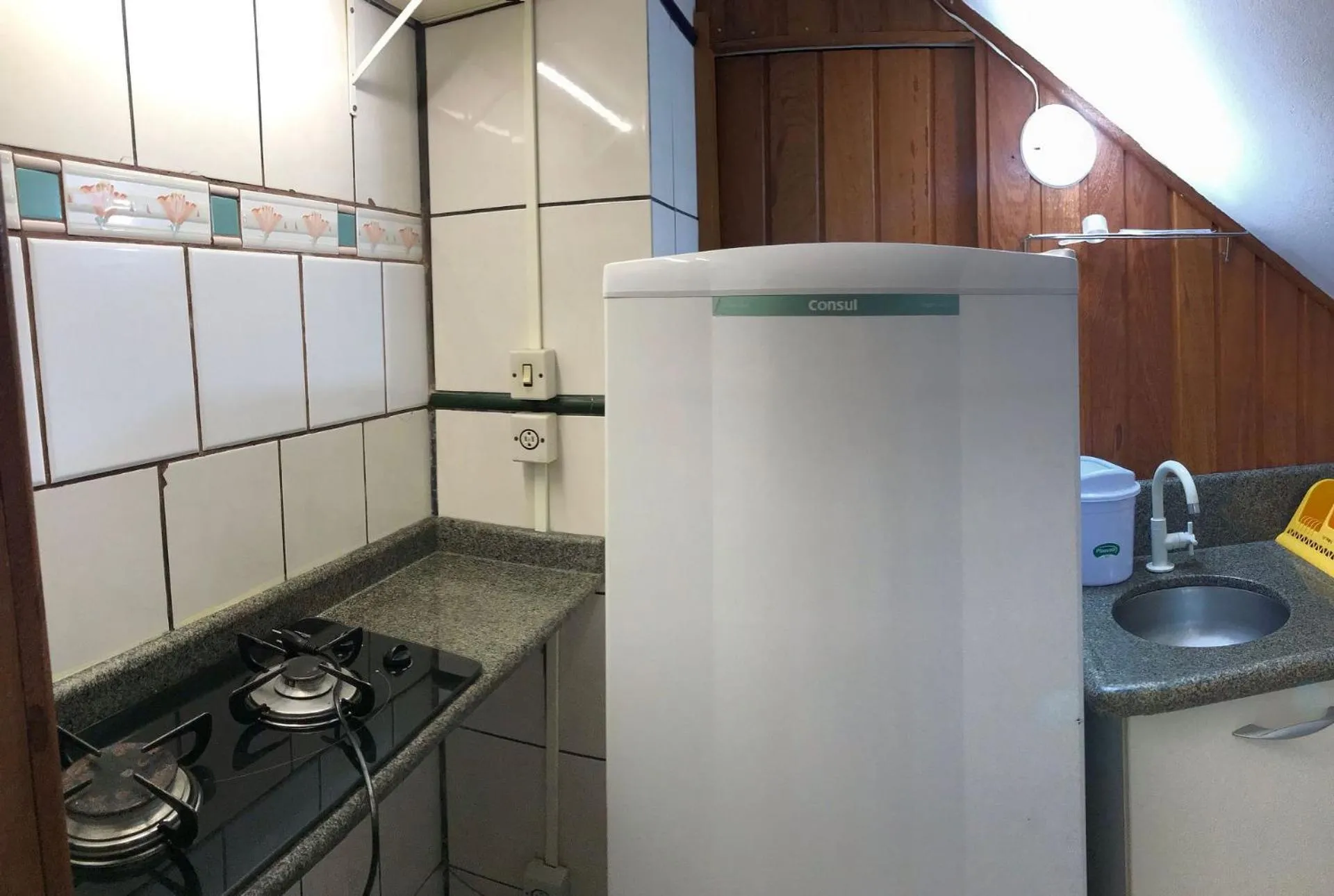 Kitchen or kitchenette in Residencial Glaura é Destino Floripa