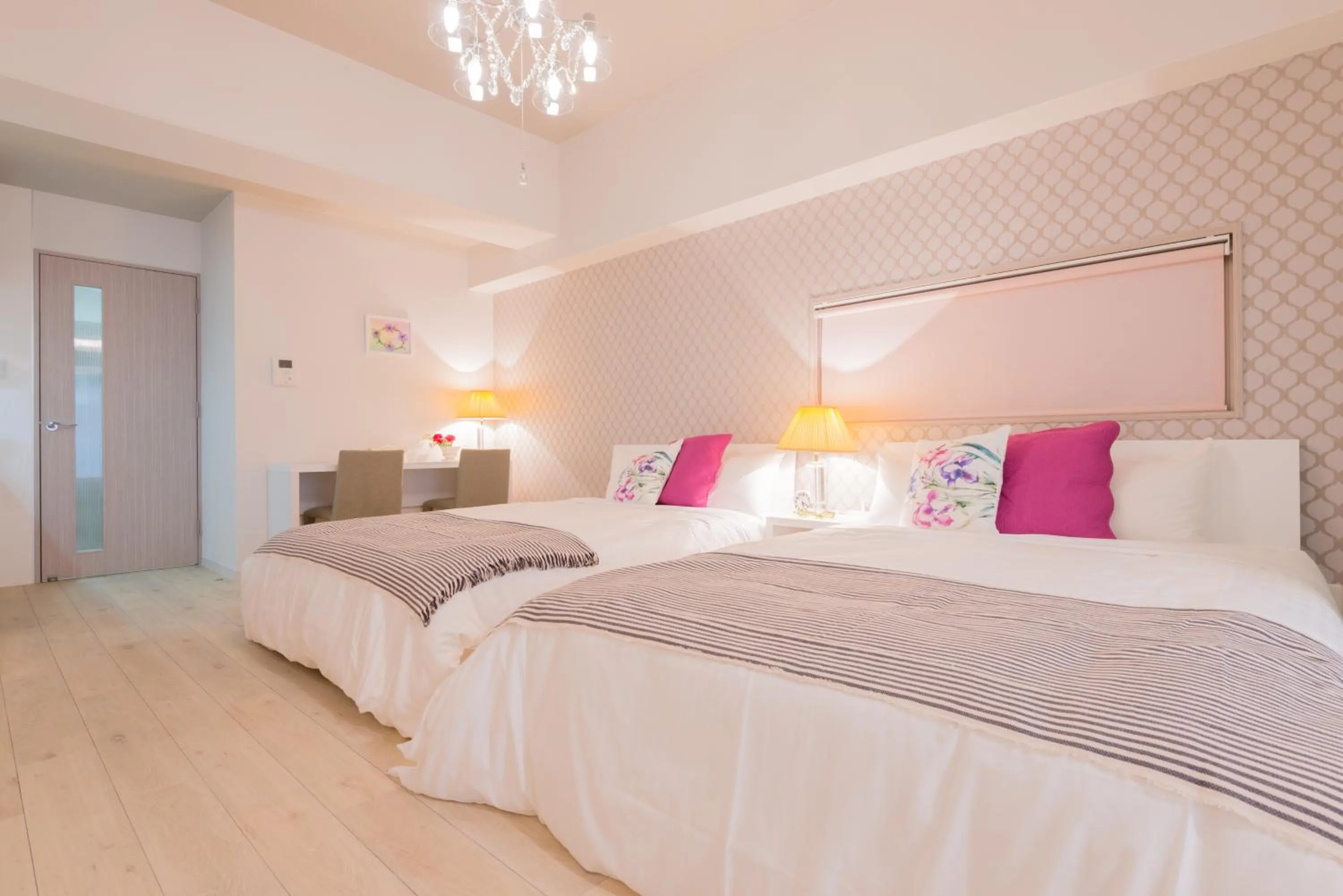 Living room, Bed in Forestay Shinsaibashi