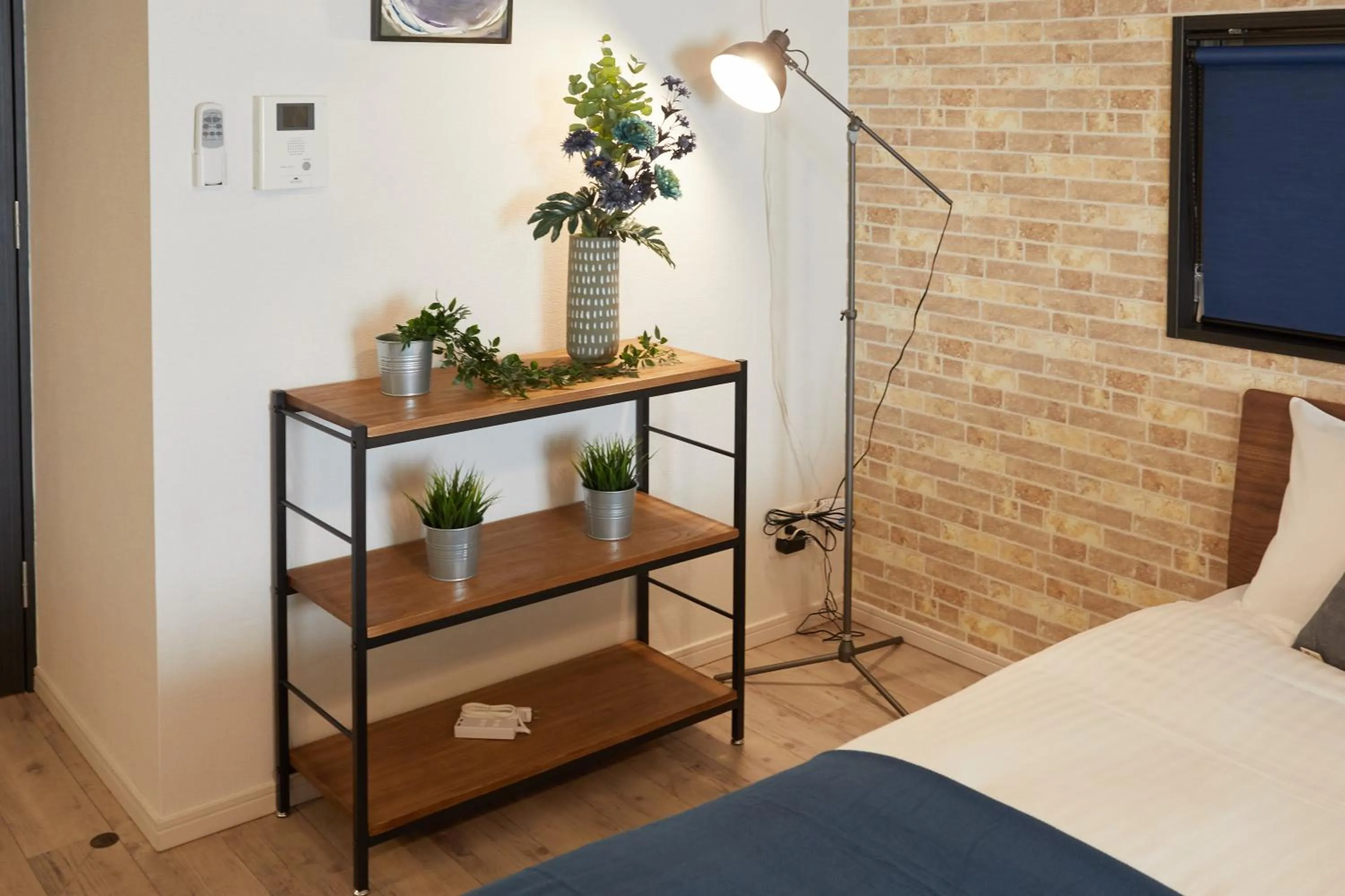 Photo of the whole room, Bed in Forestay Shinsaibashi