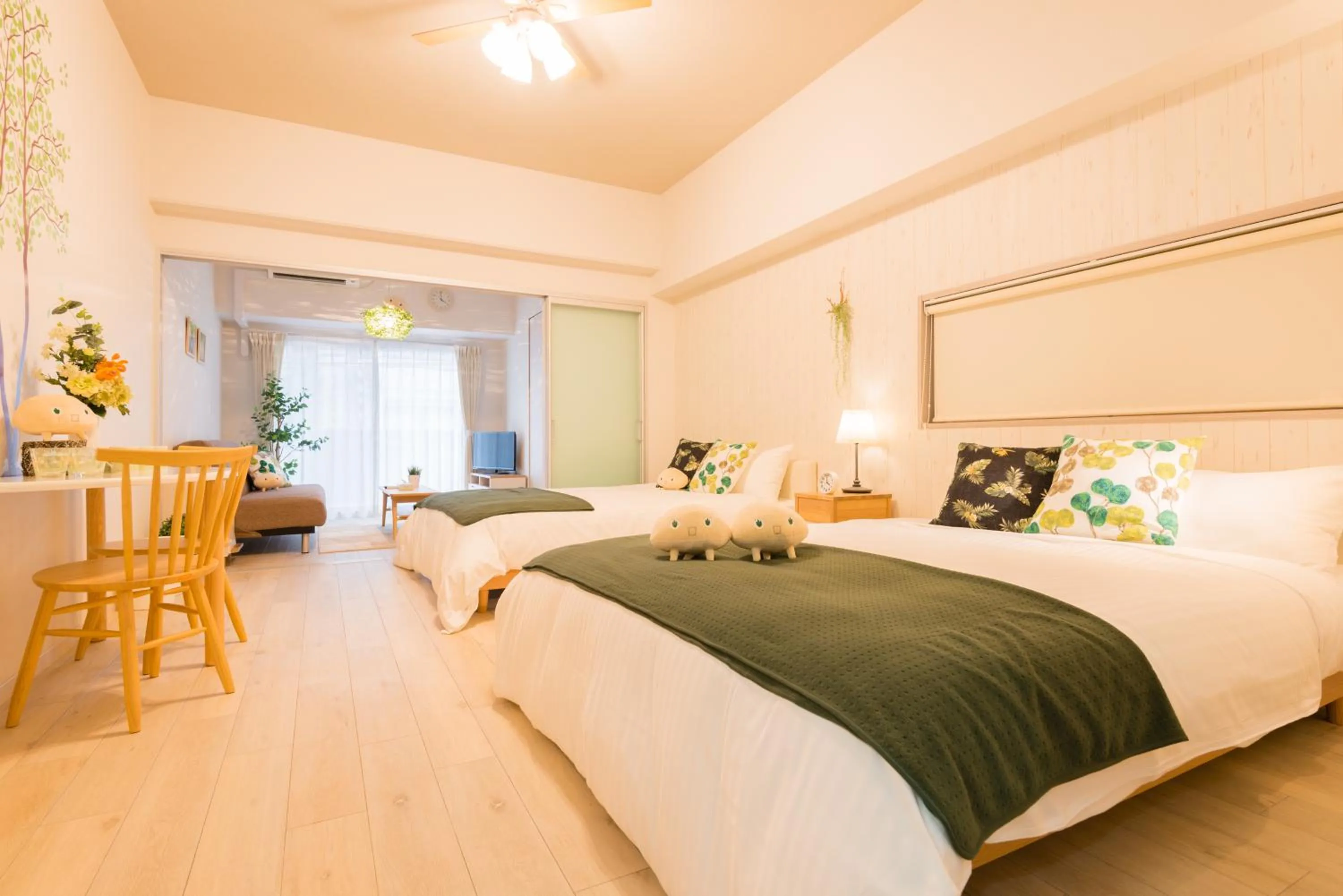 Bedroom, Bed in Forestay Shinsaibashi