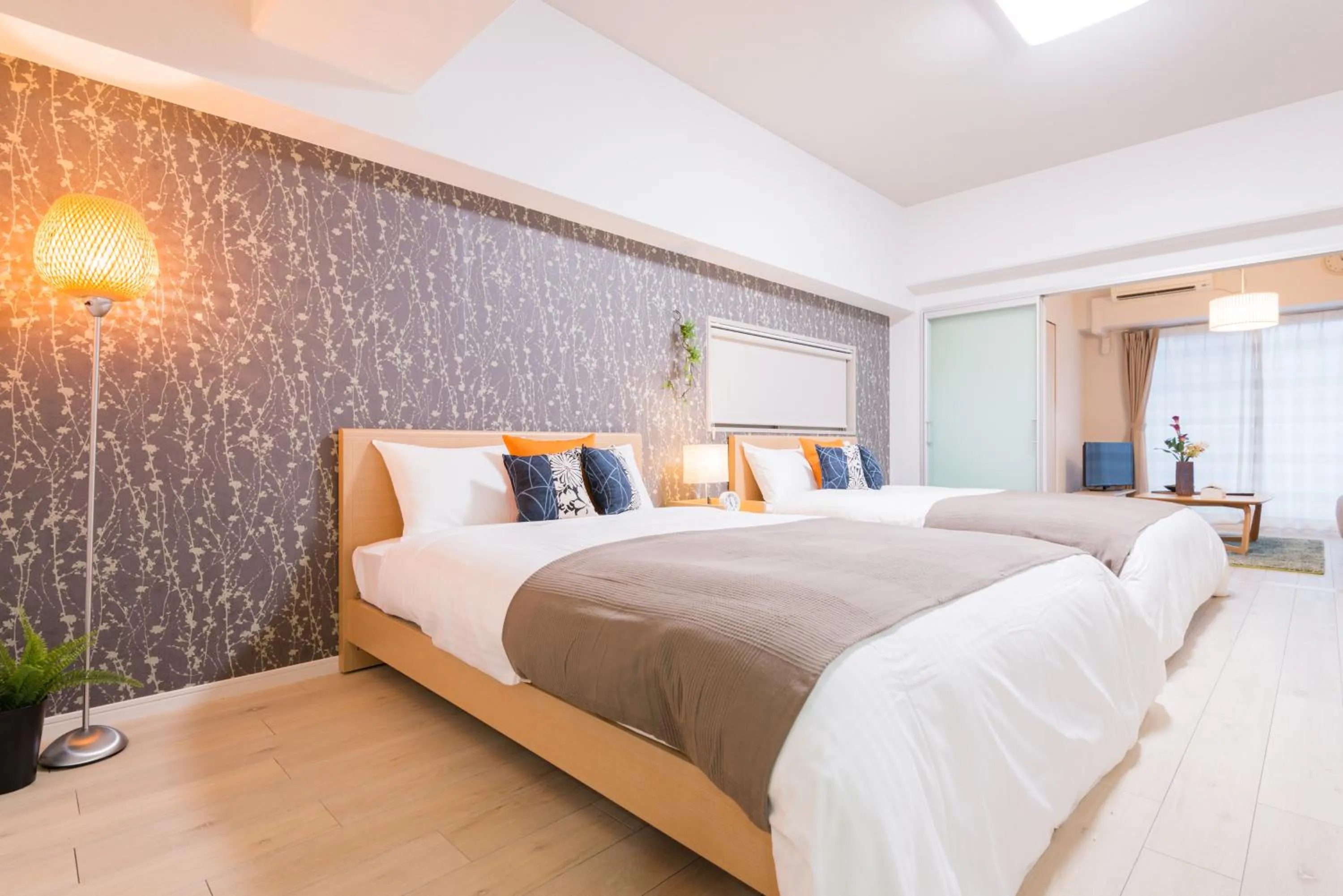 Bedroom, Bed in Forestay Shinsaibashi