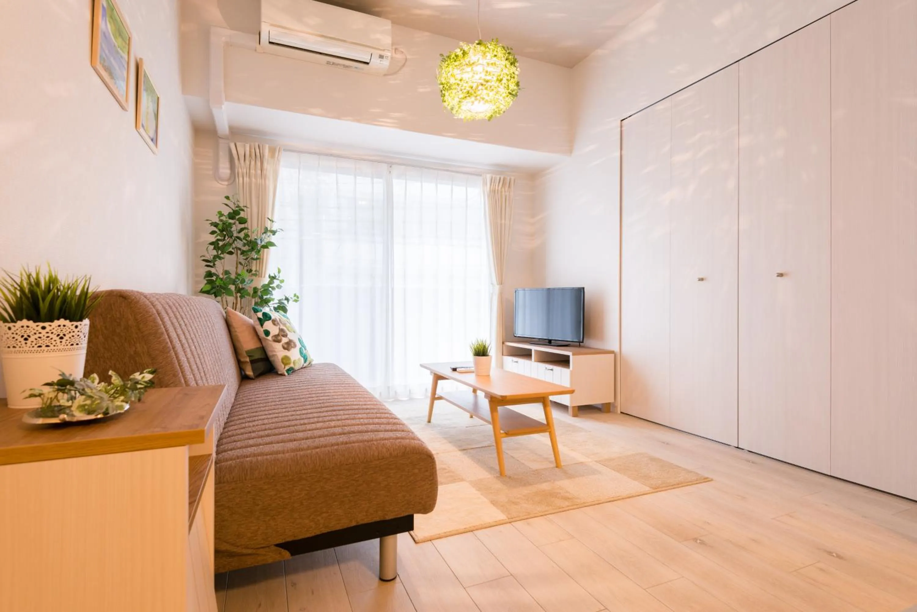 Seating area in Forestay Shinsaibashi