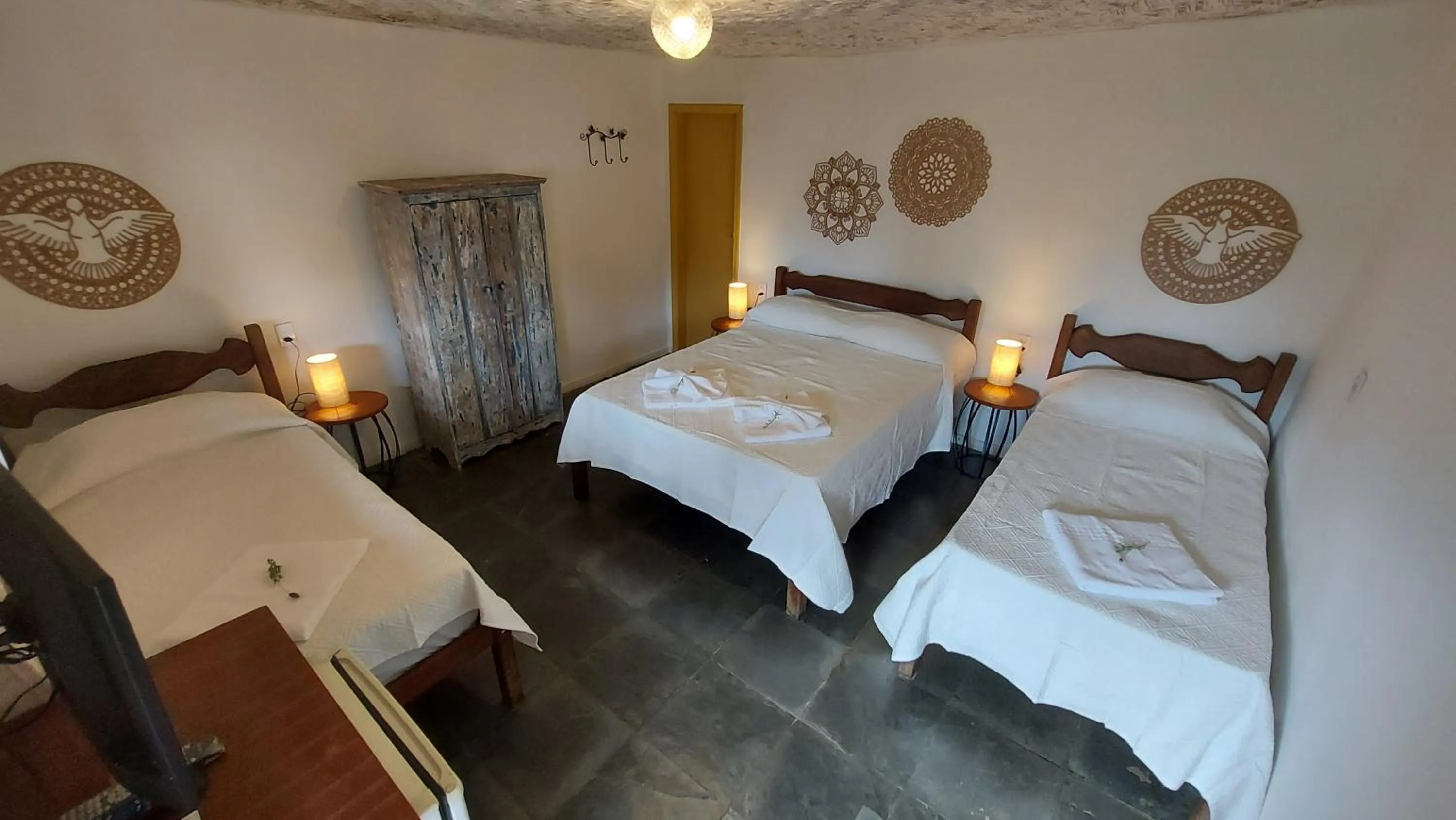 Bedroom, Bed in Rancho da Serra Pousada