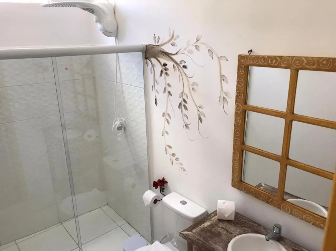 Bathroom in Rancho da Serra Pousada