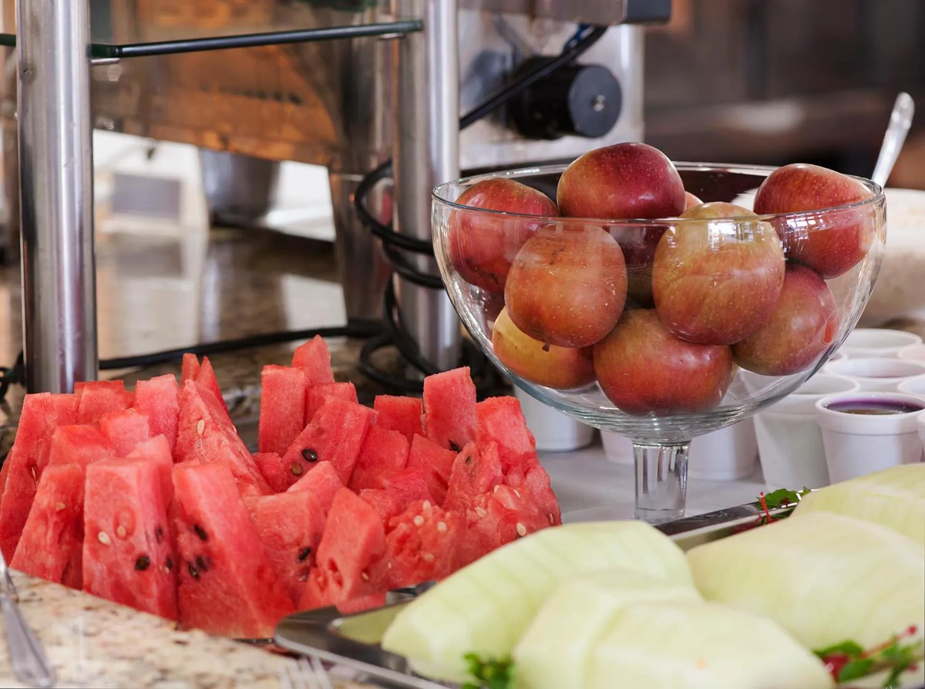 Buffet breakfast in Hotel Galo Vermelho