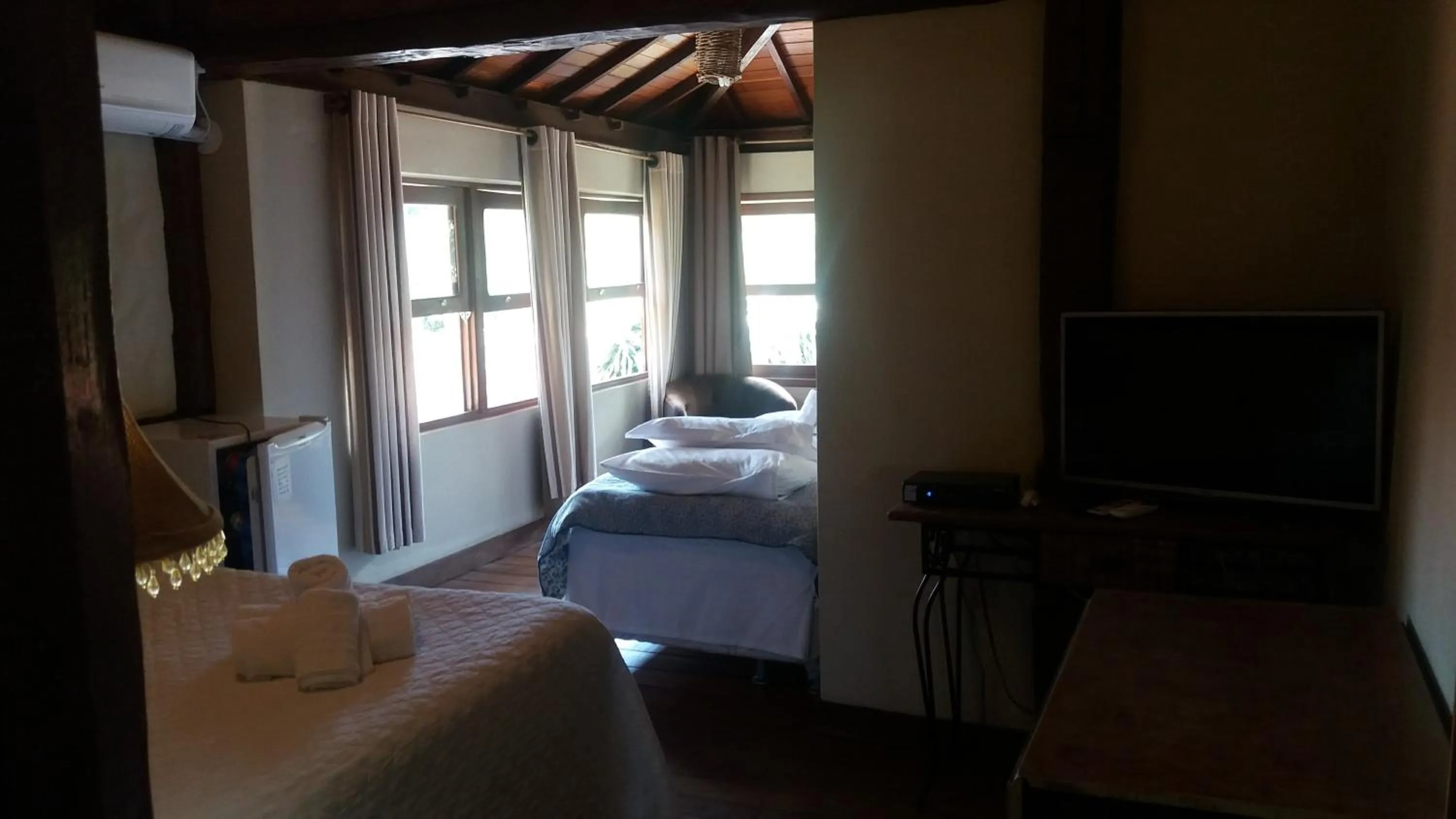 Bed in Pousada Papyrus