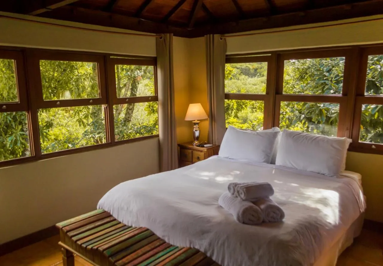 Bed in Pousada Papyrus