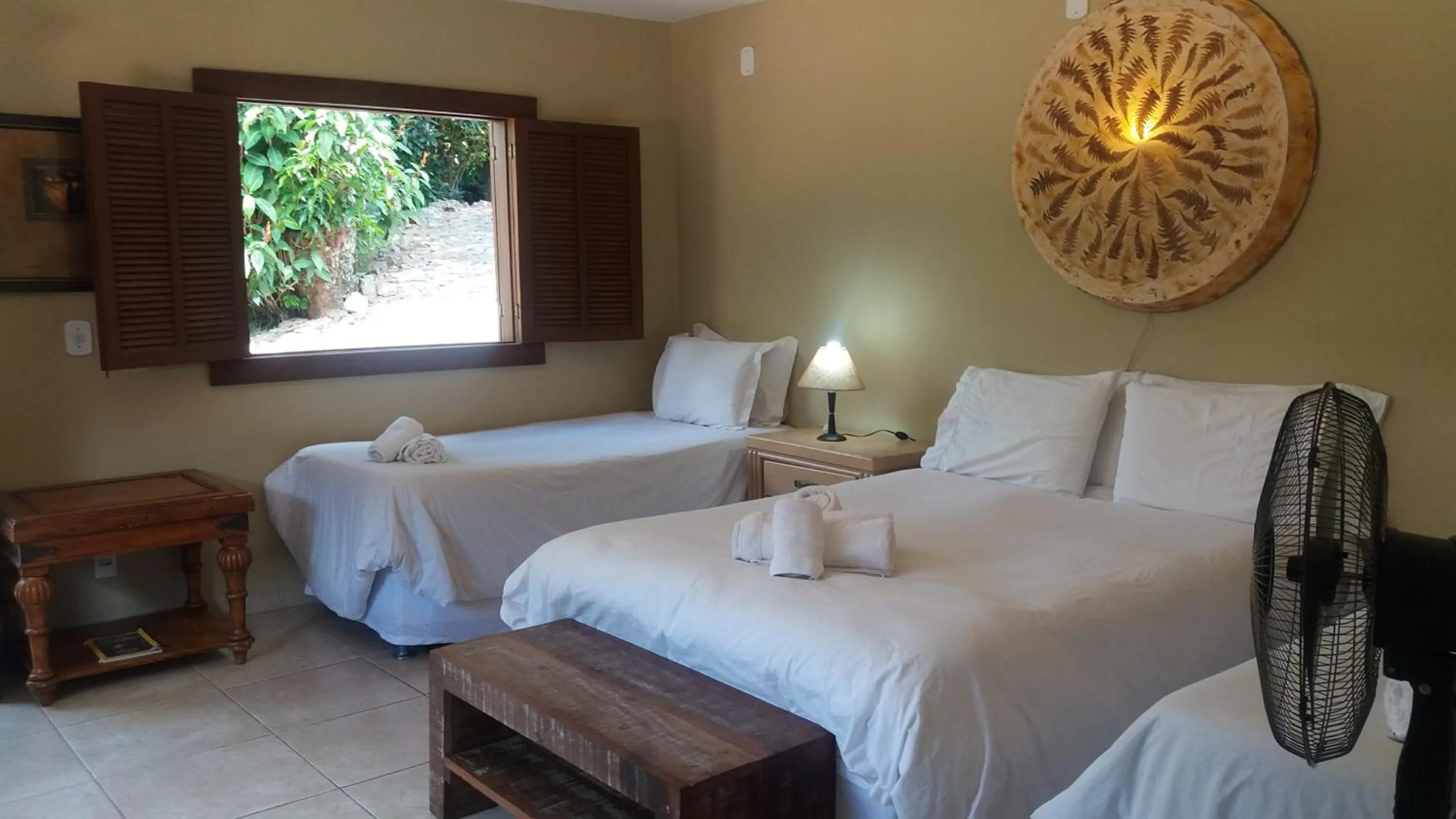 Bed in Pousada Papyrus