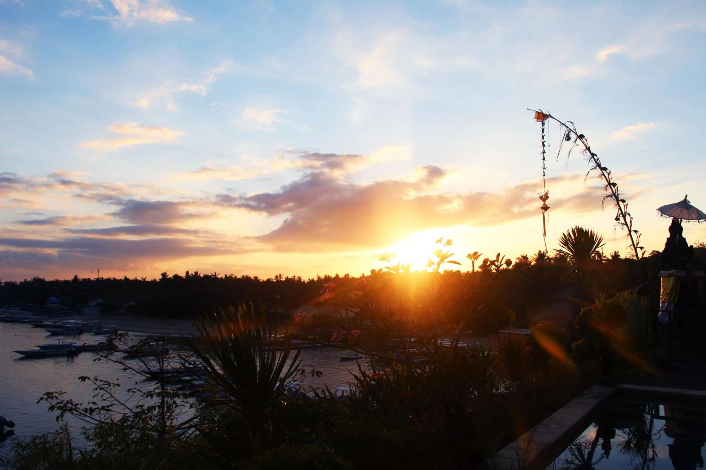 Sunrise in Agung View Villa, Nusa Penida