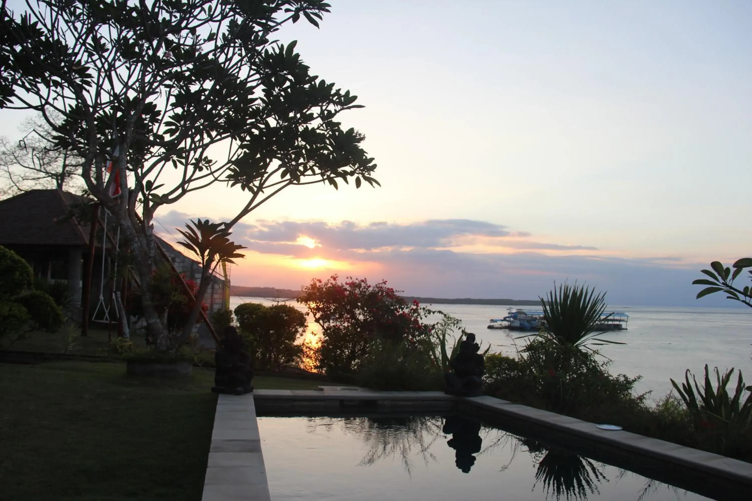 Sunset in Agung View Villa, Nusa Penida Sunset in Agung View Villa, Nusa Penida