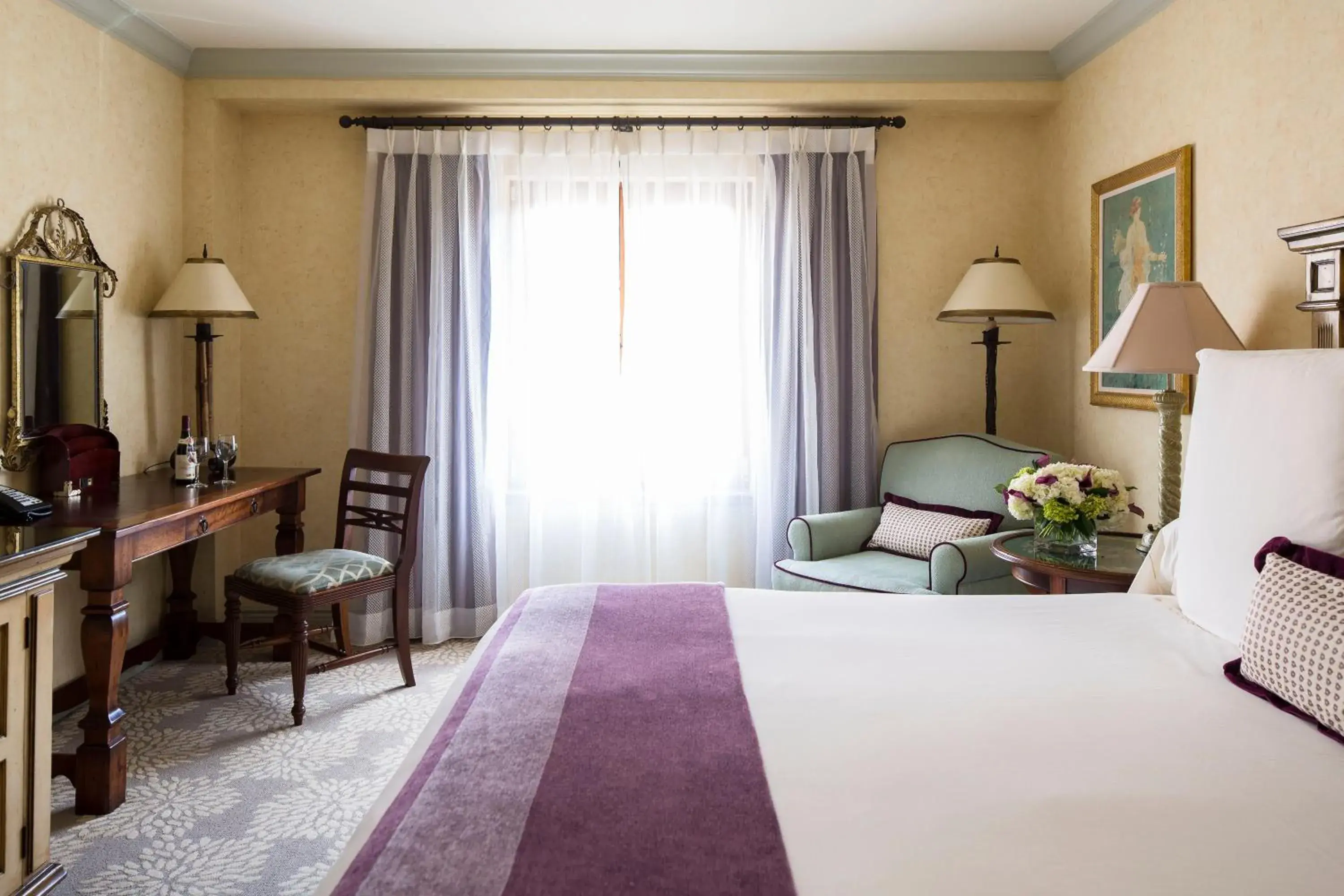 Bedroom, Bed in Delamar Greenwich Harbor Bedroom, Bed in Delamar Greenwich Harbor