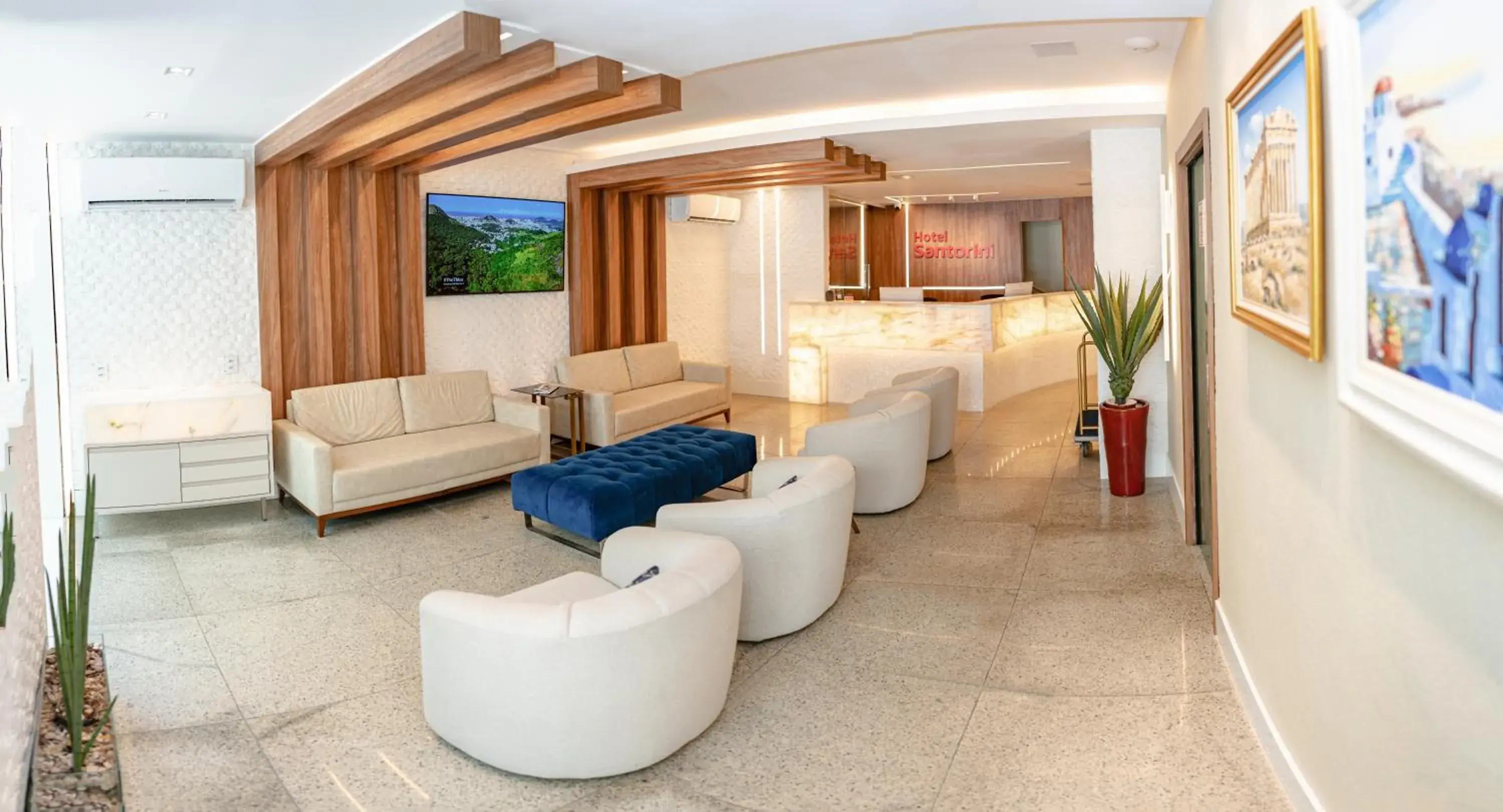 Lobby or reception in Hotel Santorini Lobby or reception in Hotel Santorini