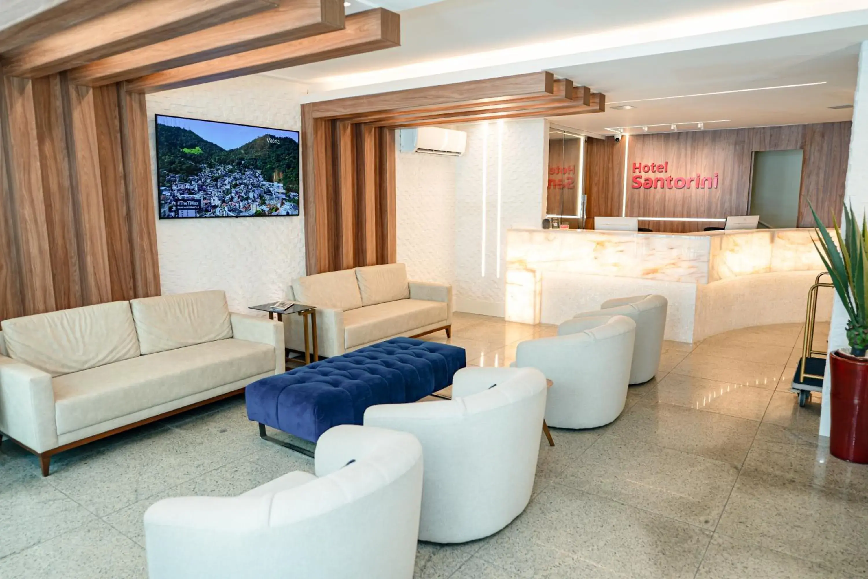 Lobby or reception in Hotel Santorini Lobby or reception in Hotel Santorini