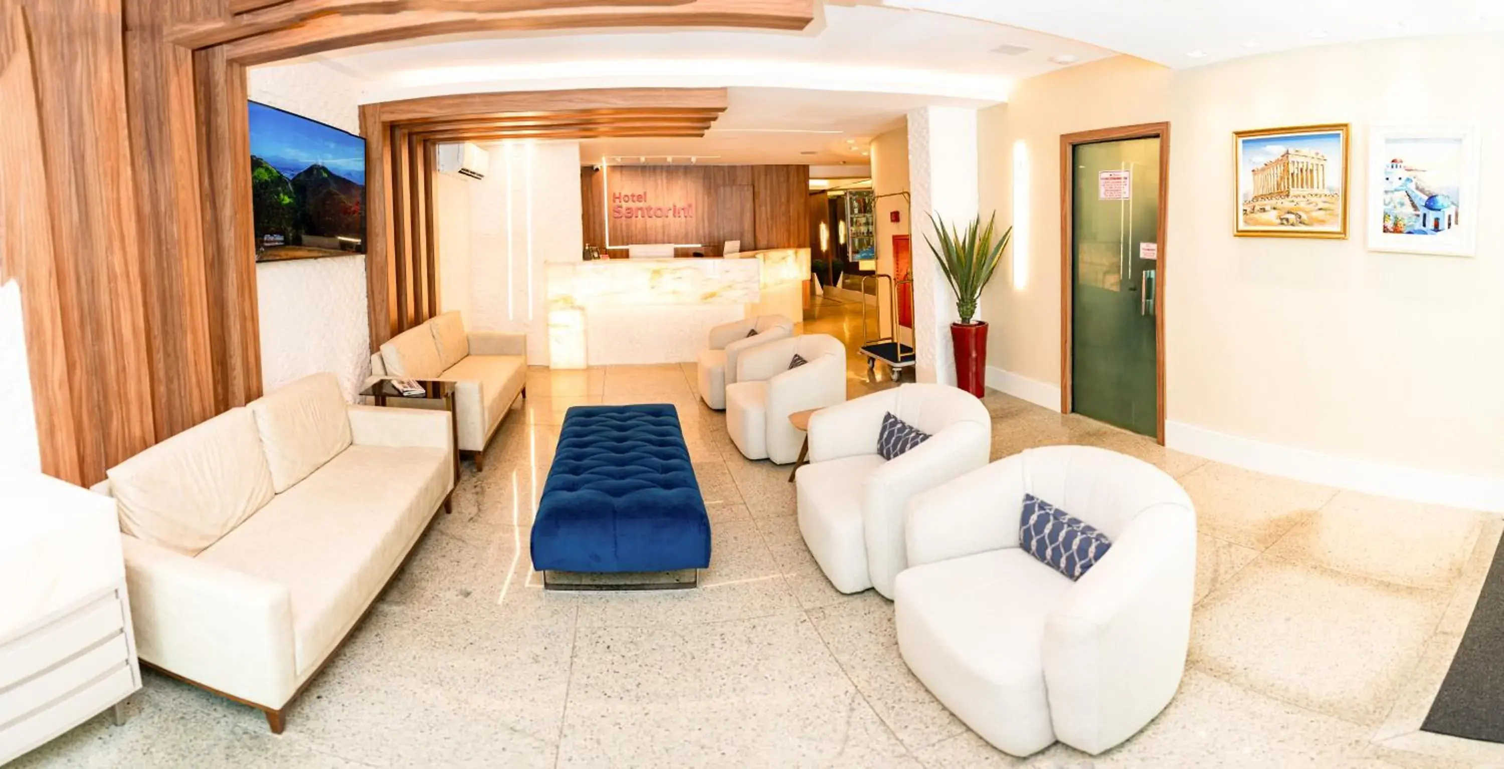 Lobby or reception in Hotel Santorini Lobby or reception in Hotel Santorini