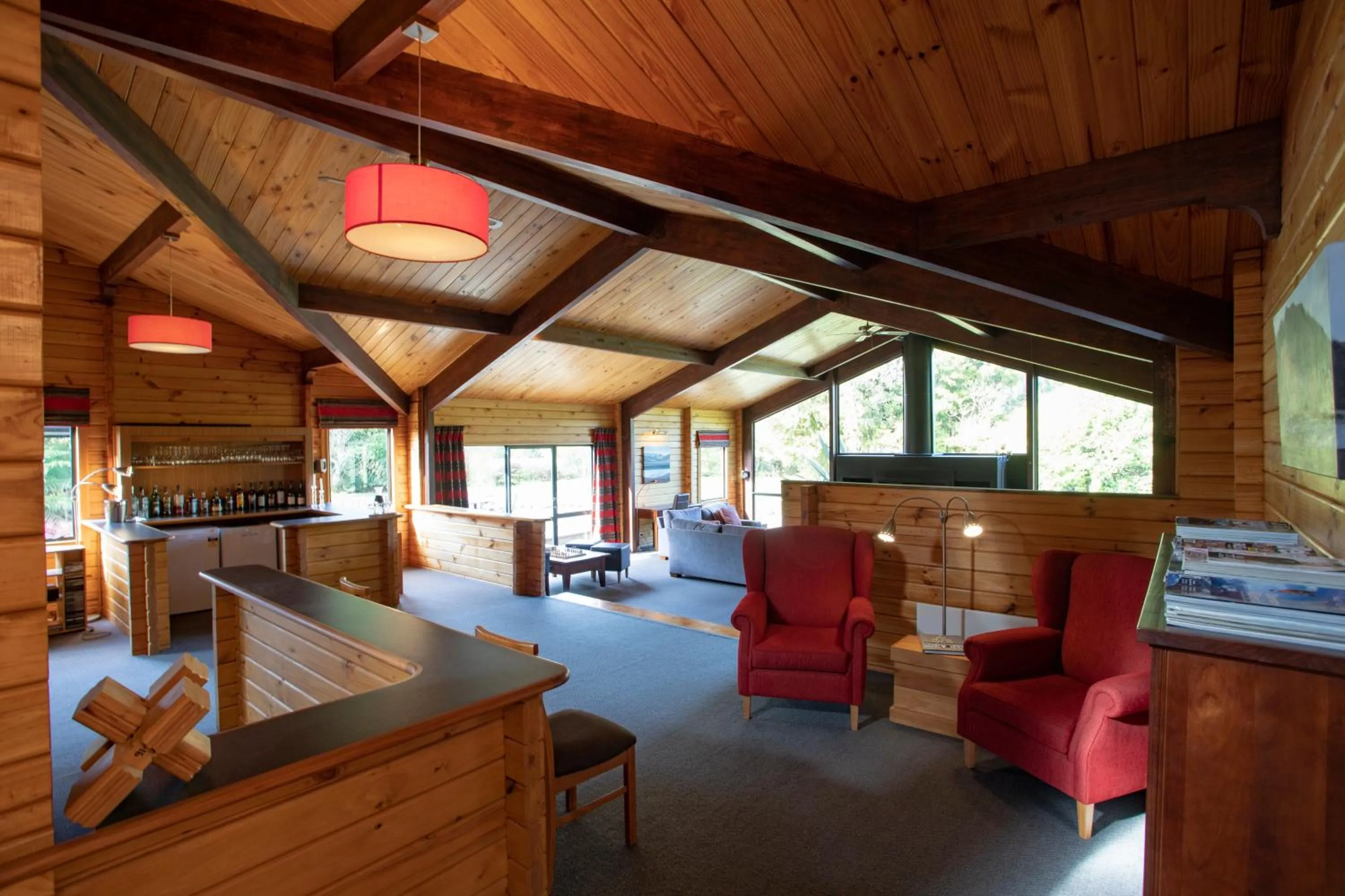 Living room in Westwood Lodge