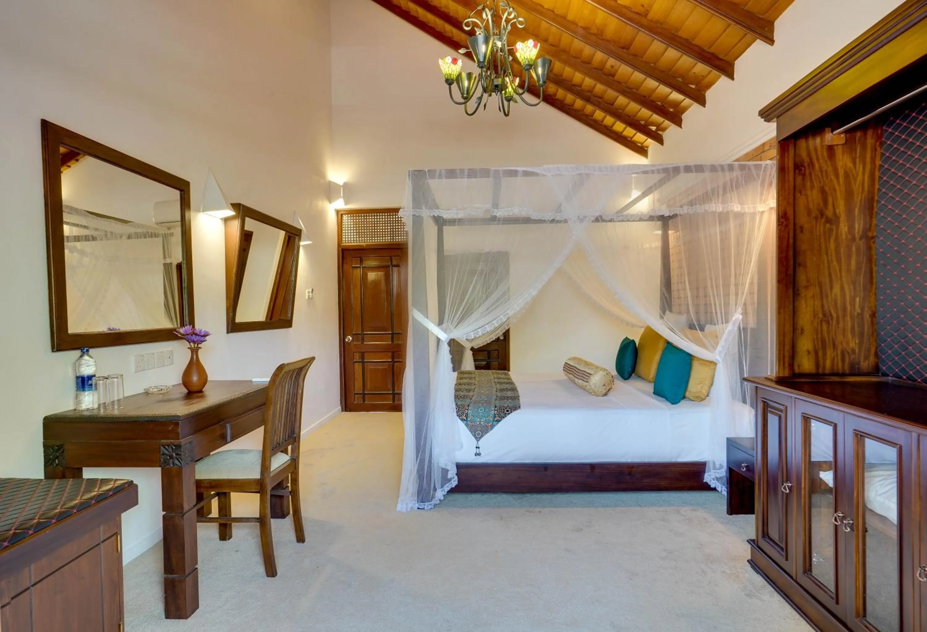 View (from property/room), Bed in AIDA Hotel - Bentota