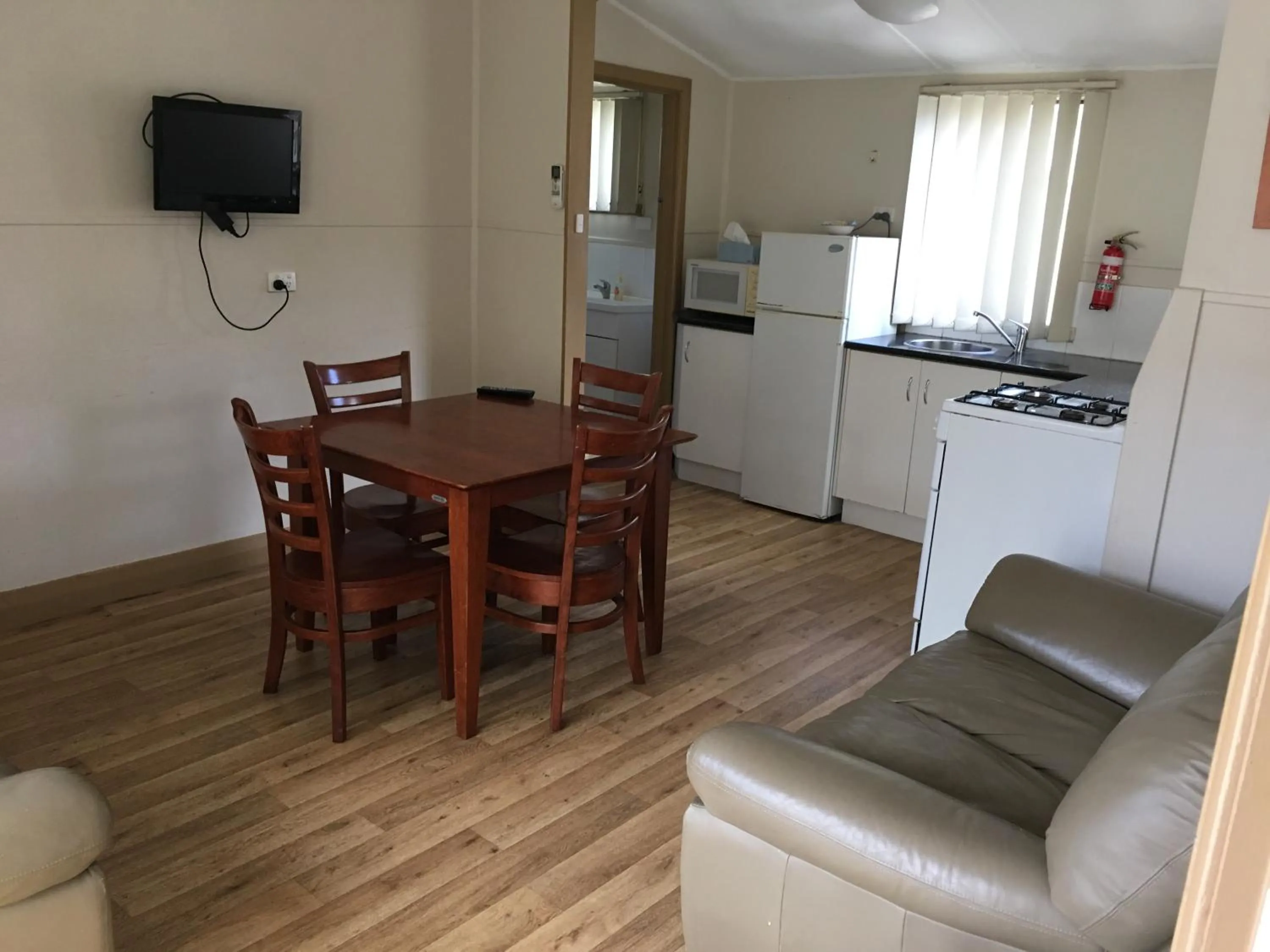 Living room in Kickback Cottages