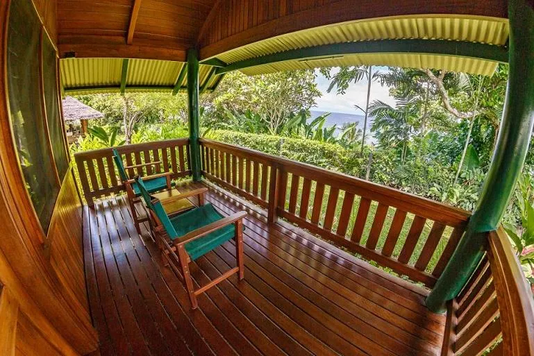 Balcony/Terrace in Kokopo Beach Bungalow Resort